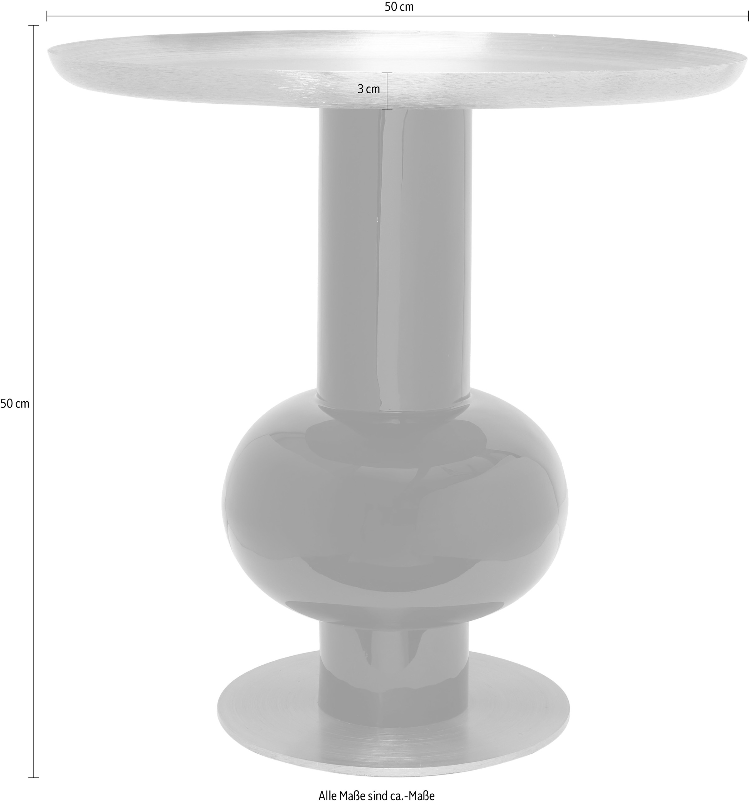 Kayoom Beistelltisch »Art Deco 2225, Beistelltisch aus Eisen, dekoratives Design«, (1 St.), Handarbeit, lackierter Tisch mit Metalleffekten, dekorativ