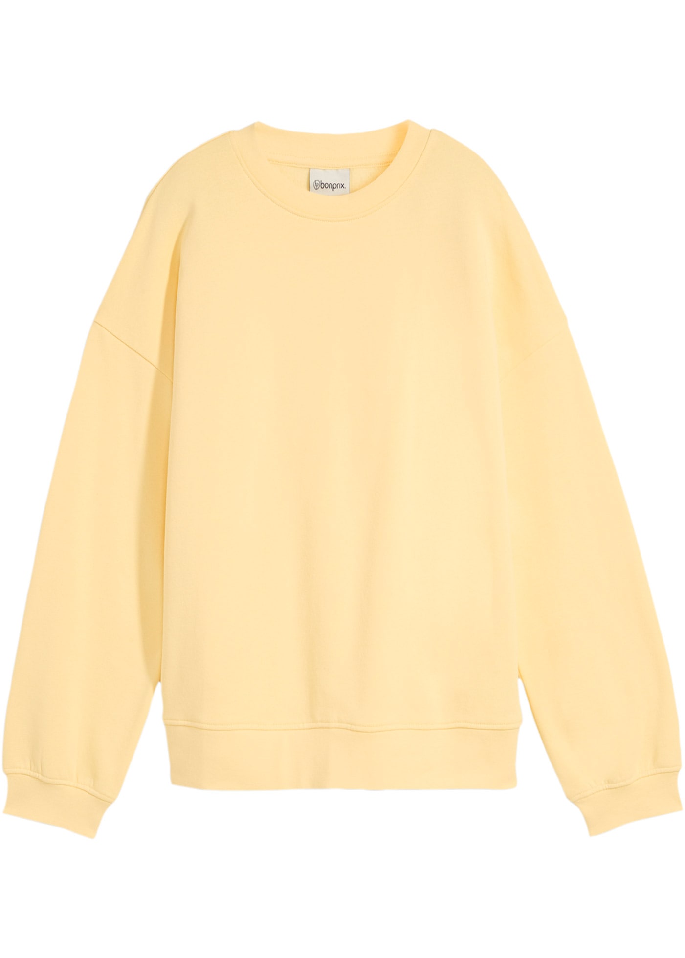 bonprix Sweatshirt , Oversize-Passform, aus reiner Baumwolle, elastische Bündchen
