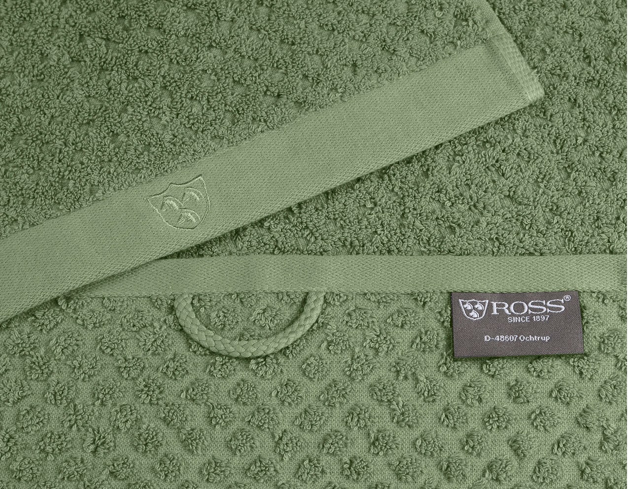 ROSS Handtücher »Harmony«, (Packung, 2 St.), 100 % Baumwolle, Hoch Tief Struktur, viele Farben