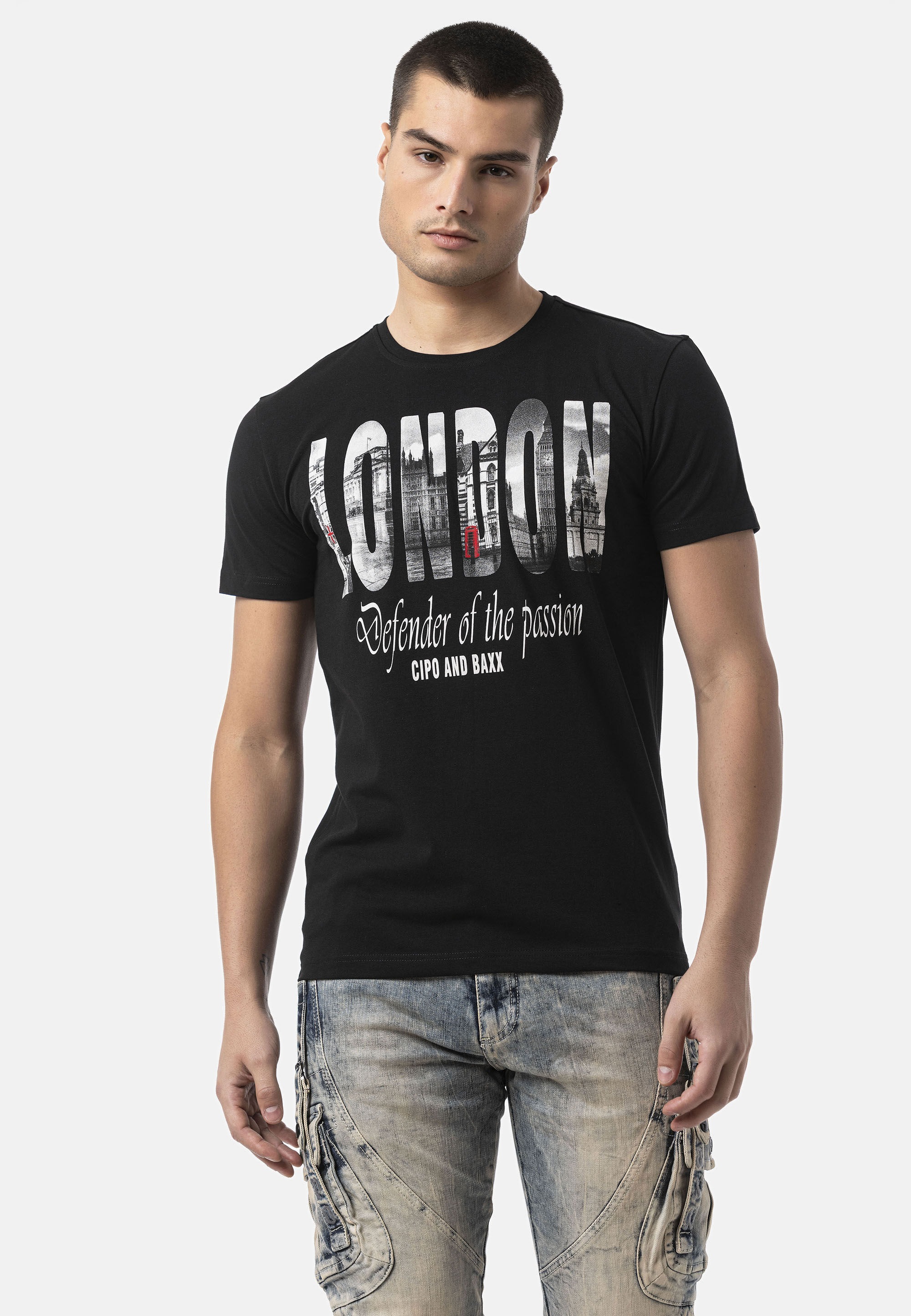 Cipo & Baxx T-Shirt »CT826« in Regular Fit