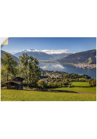 Wandbild »Blick auf den Zeller See«, Berge & Alpenbilder, (1 St.)