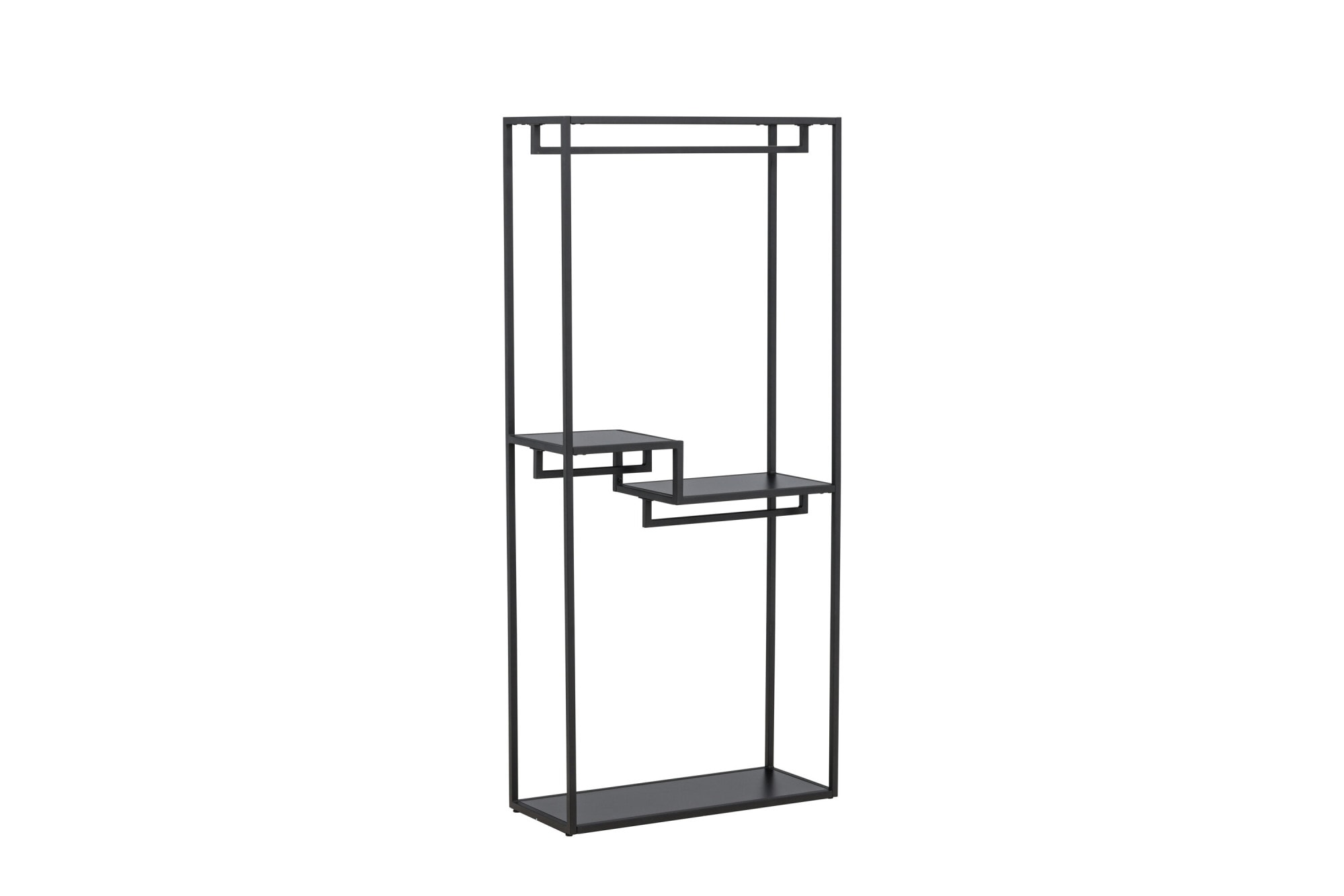 Venture Home Kleiderständer »Staal, Garderobenständer in Schwarz-Stahl, Kleiderstange, Höhe 188 cm« Garderobe, Pulverbeschichtung, Ablagen, anspruchsvoll, modern