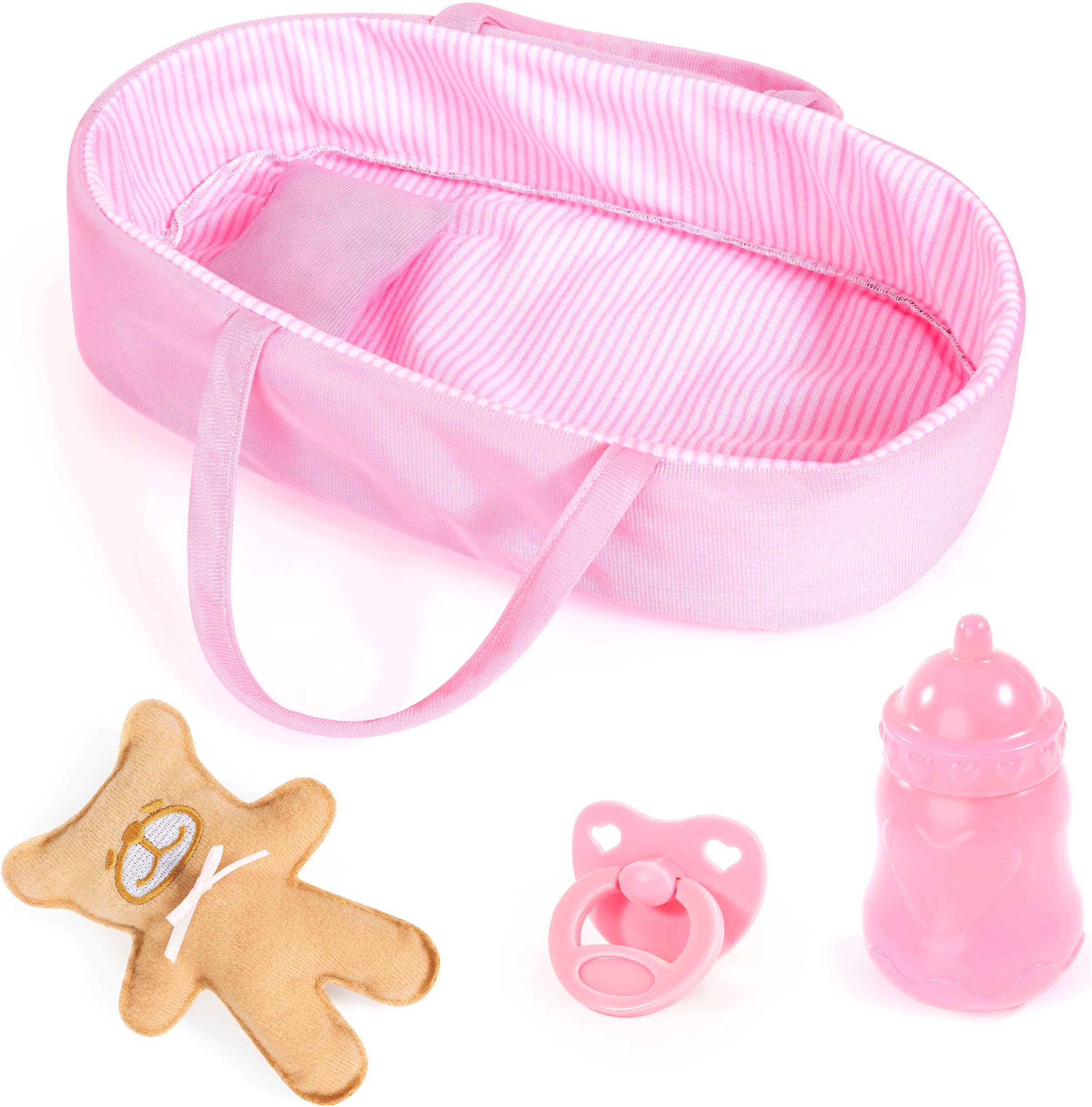 Bayer Babypuppe »Cozy 28cm«, (6 tlg.), mit Zubehör