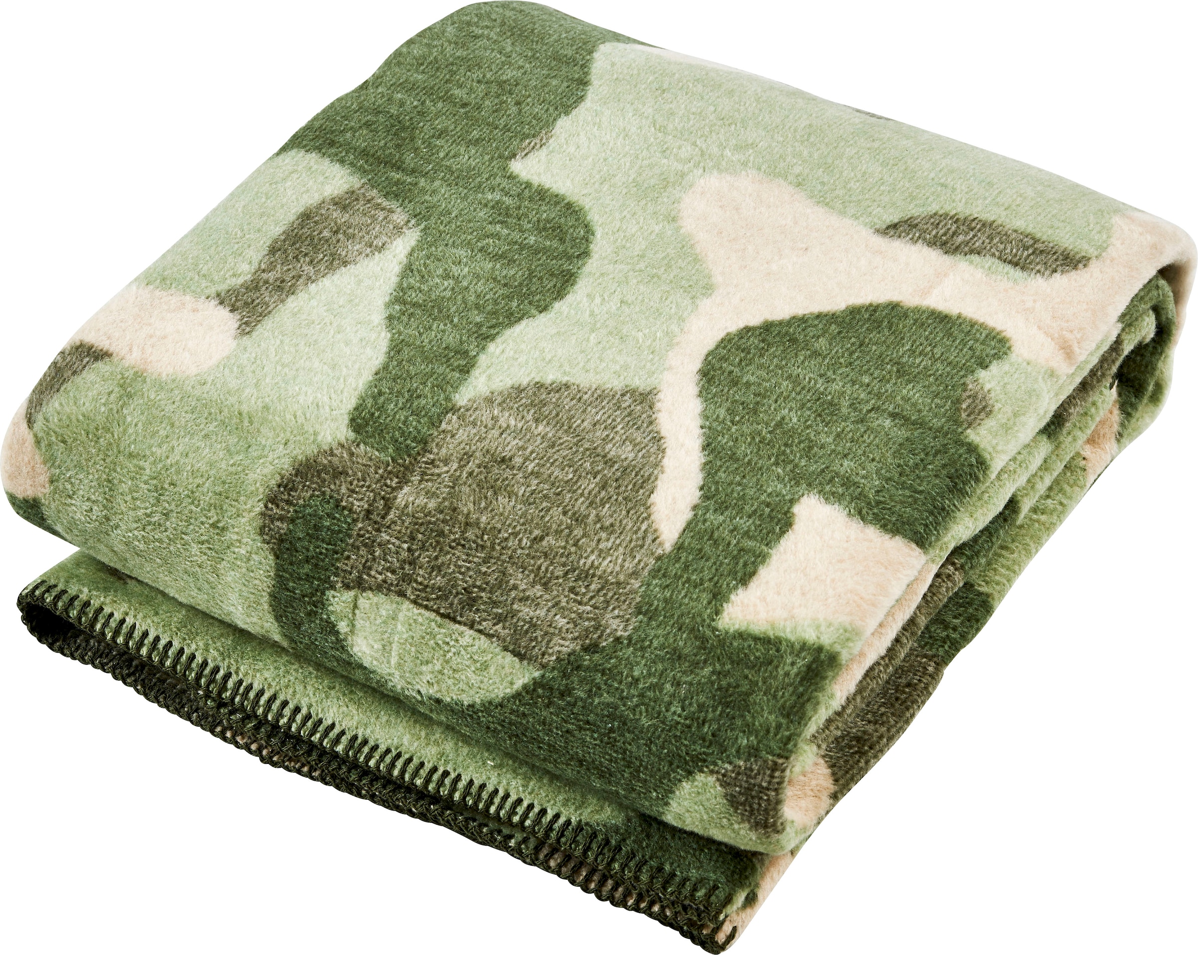 done.® Wohndecke »Camouflage«, Wohndecke mit einfassender Ziernaht,  Kuscheldecke