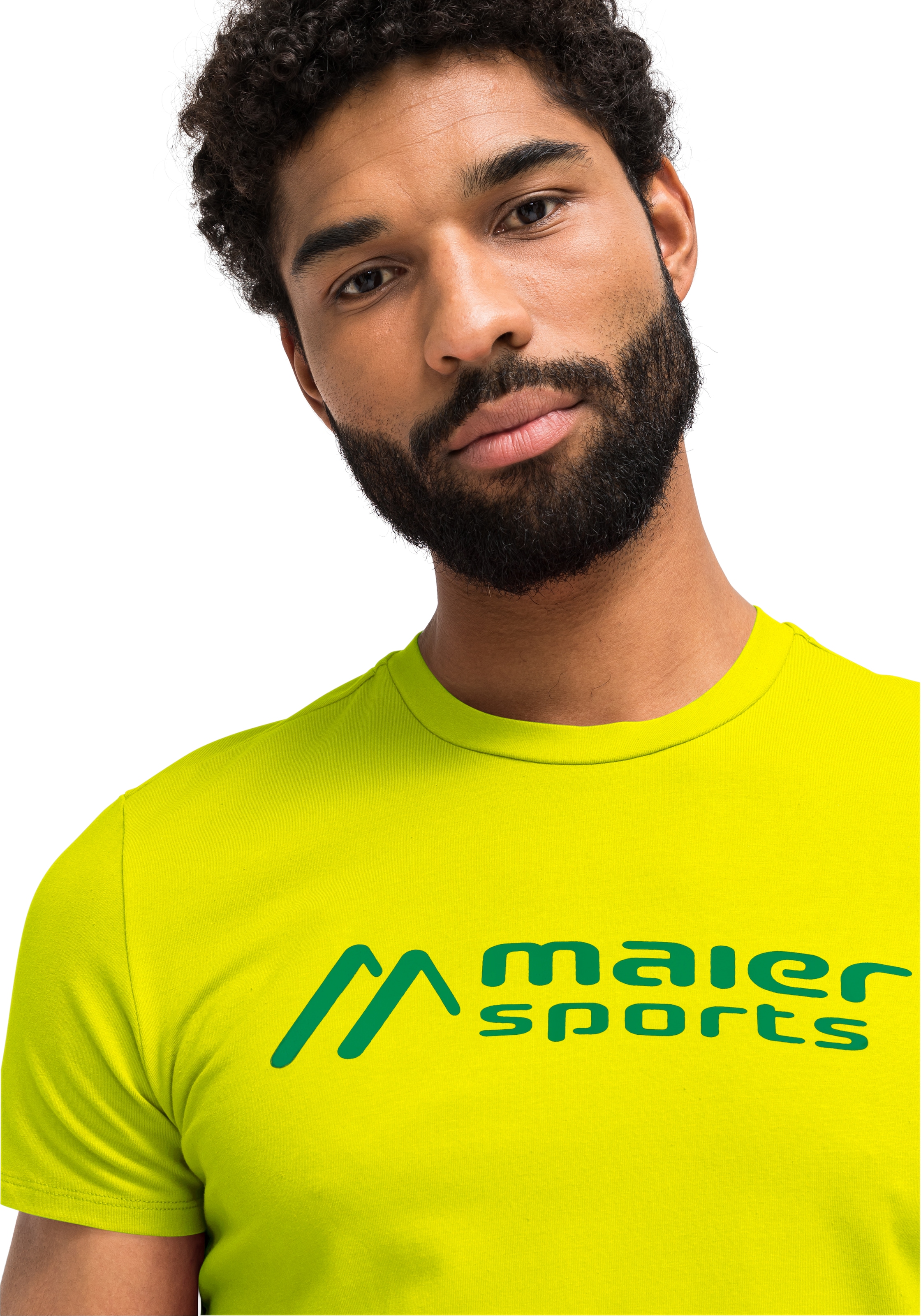 Maier Sports Funktionsshirt »MS Tee M«, Vielseitiges Rundhalsshirt aus elastischem Material