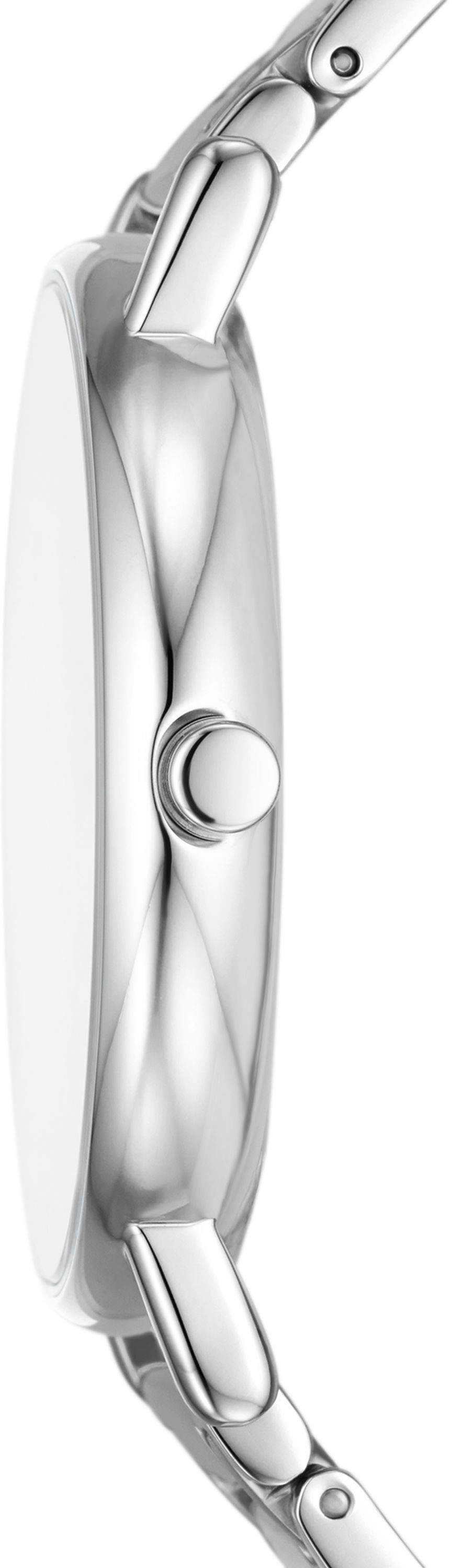 Skagen Quarzuhr »SIGNATUR«, Armbanduhr, Herrenuhr, Damenuhr, analog, Edelstahlarmband