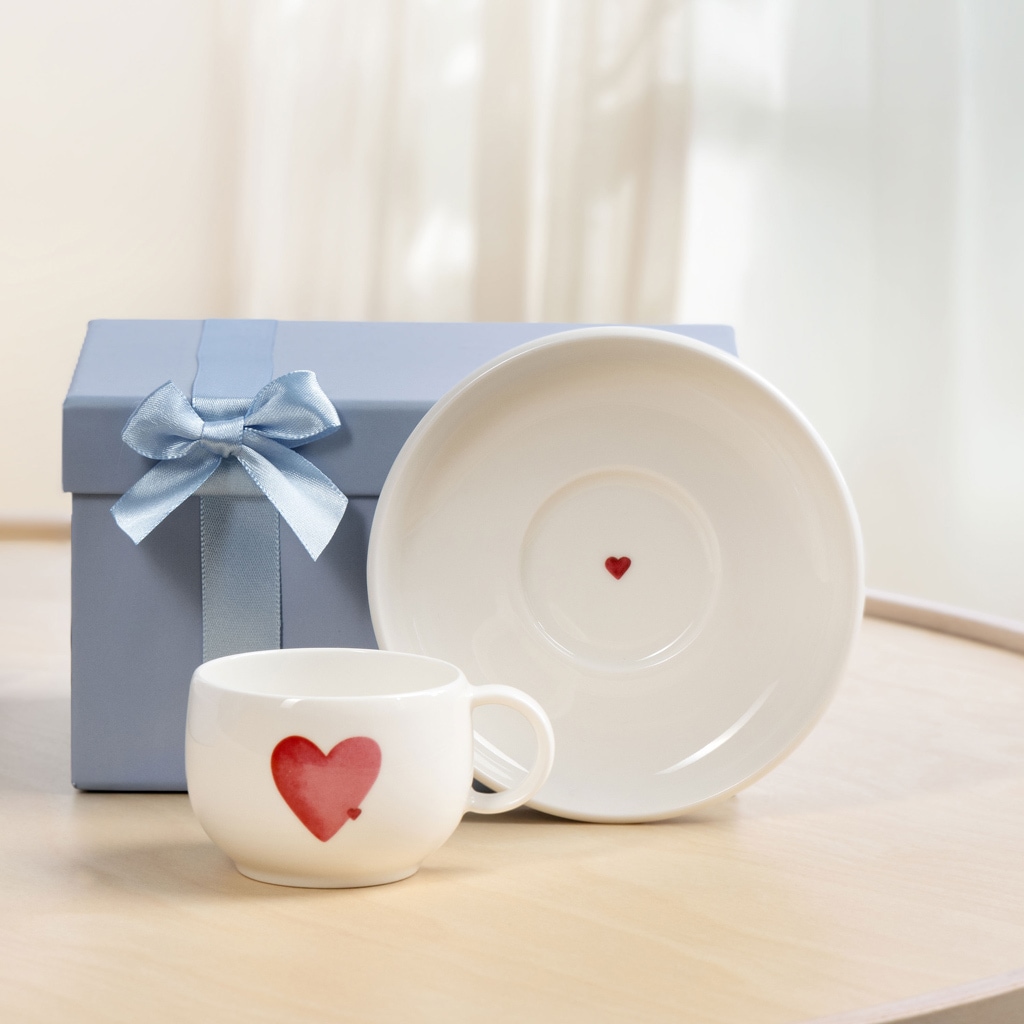 like. by Villeroy & Boch Espressotasse »Espressotassen With Love 60 ml 6er Set weiß« Spülmaschinengeeignet, Mikrowellengeeignet
