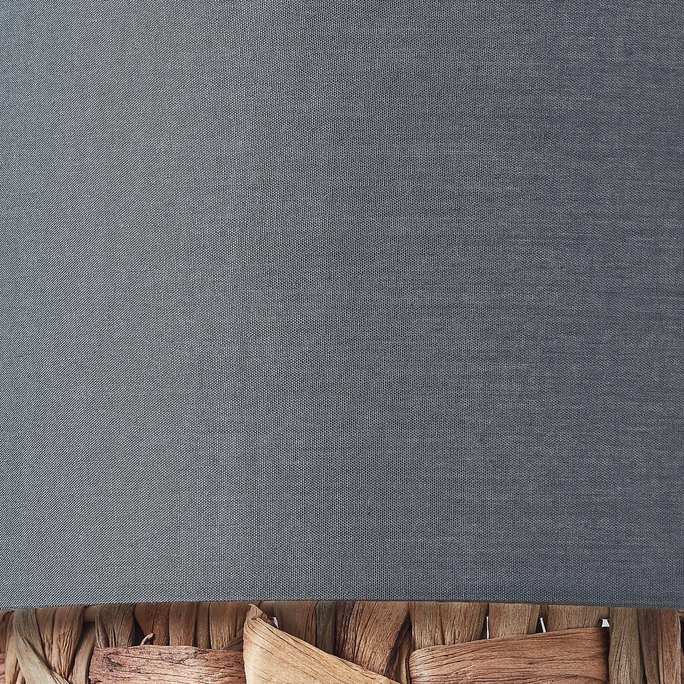Brilliant Stehlampe »Waterlilly«, 1 flammig-flammig, Ø 35 cm, E27, Metall/Textil/Wasserhyazinthe, grau/beige