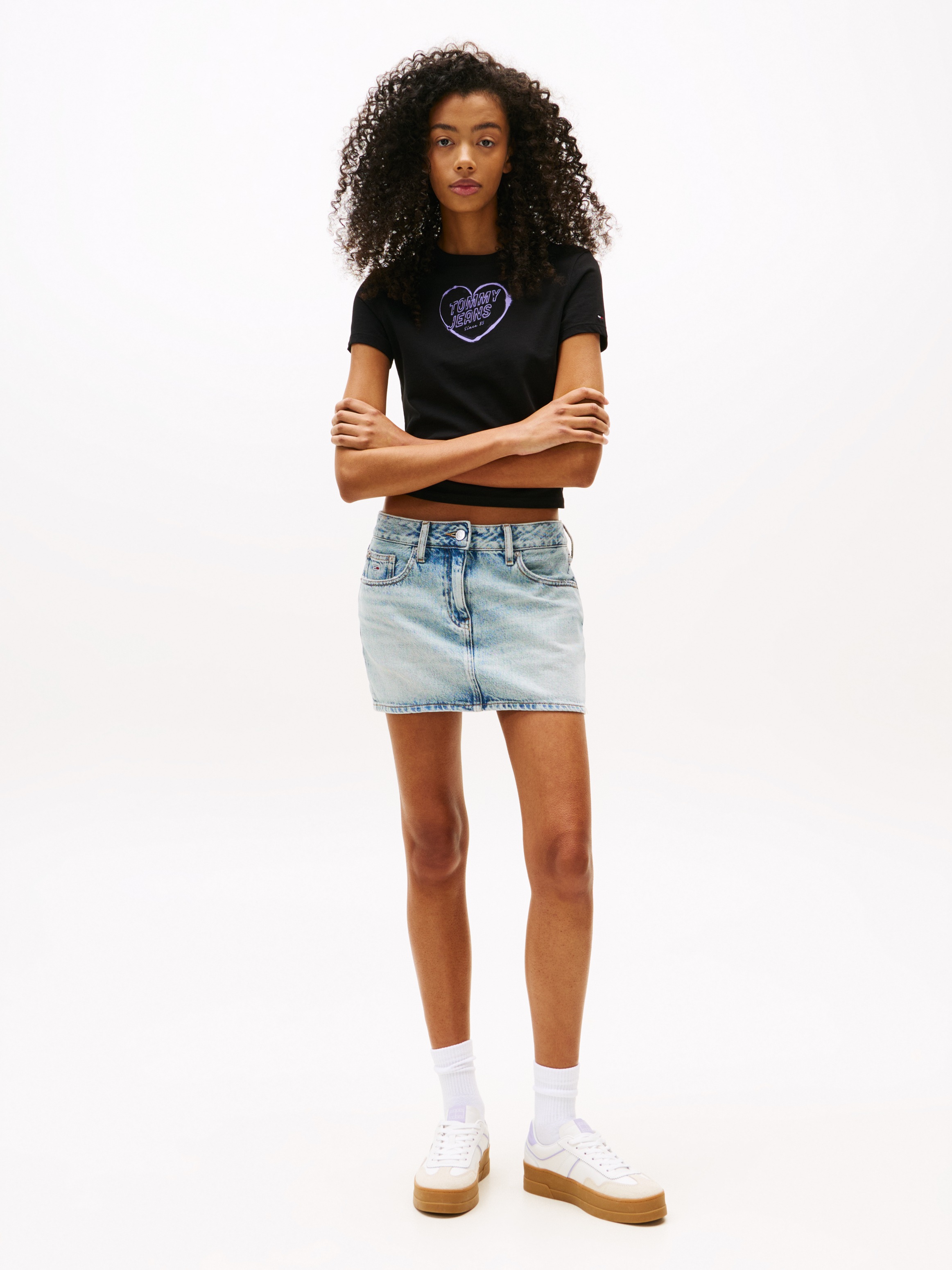 Tommy Jeans Kurzarmshirt »TJW SLIM SH HEART TEE«