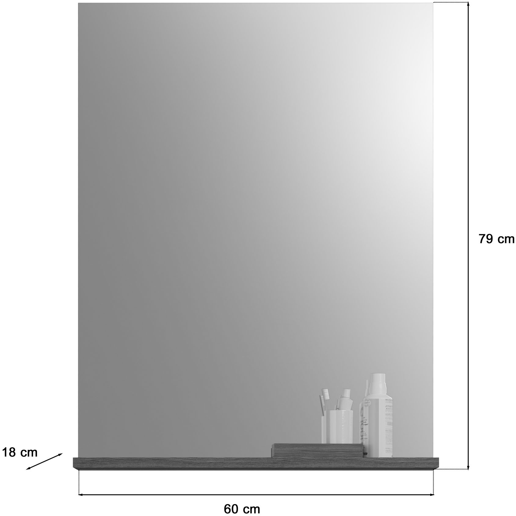 welltime Badmöbel-Set »Siena, 3 teilig, bestehend aus:« Set, TOPSELLER!, 3 Stk. tlg.