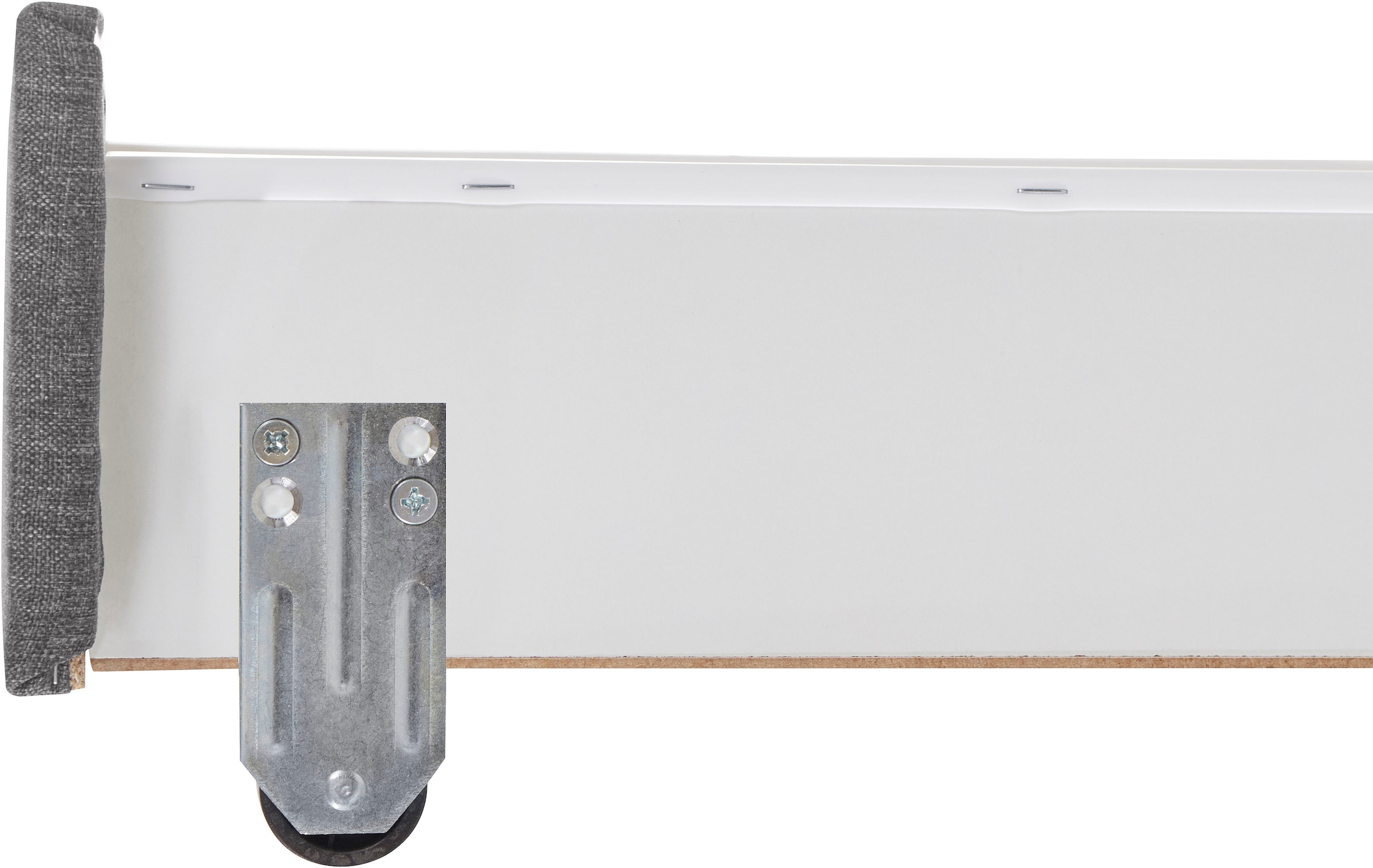 Home affaire Boxbett »Luan« Schubkästen, LED-Beleuchtung und Topper, in Breite 120 cm und 180 cm