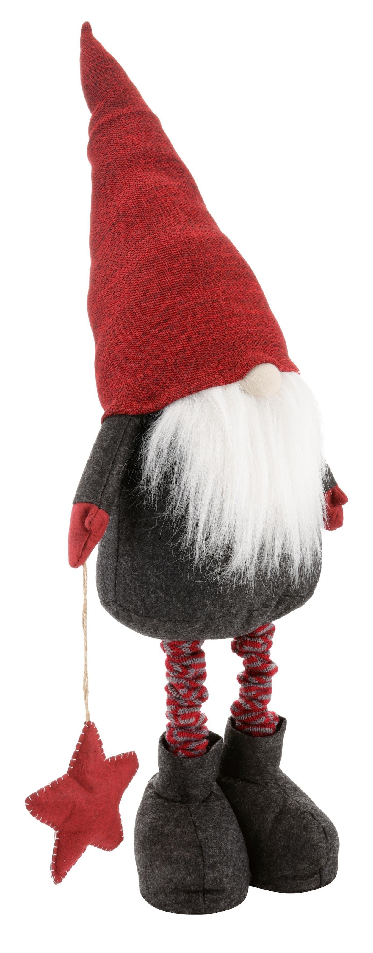 Ausziehbeinen, und Bart Weihnachtsfigur mit cm »Wichtel, Weihnachtsdeko«, my ca. home 100 Höhe