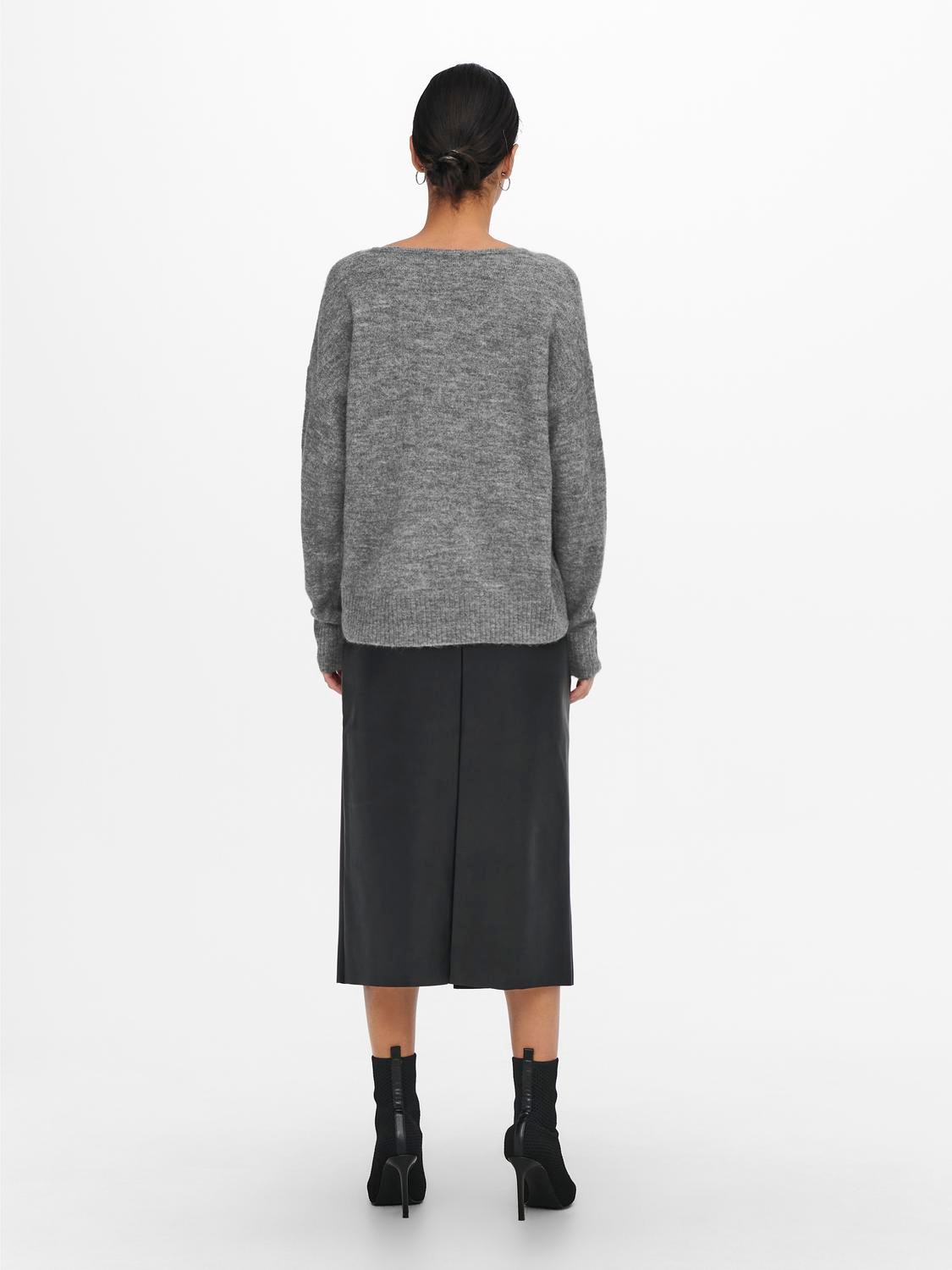 JDY V-Ausschnitt-Pullover »JDYELANORA L/S V-NECK PULLO. KNT NOOS«, mit leicht überschnittenen Schultern