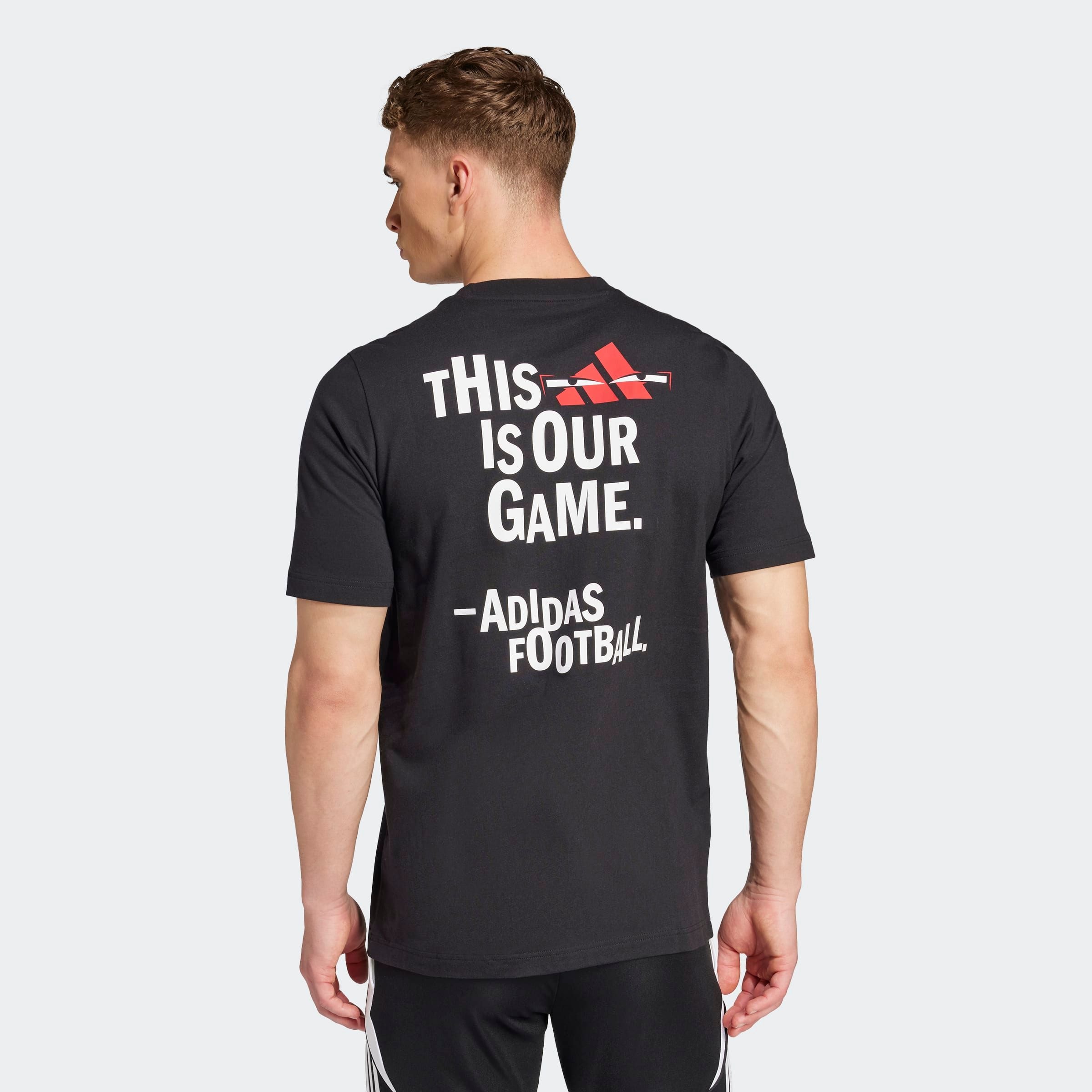 adidas Performance Trainingsshirt »GRAPHIC« sportlicher Stil, mit Fußballgrafiken, aus Baumwolle, pflegeleicht