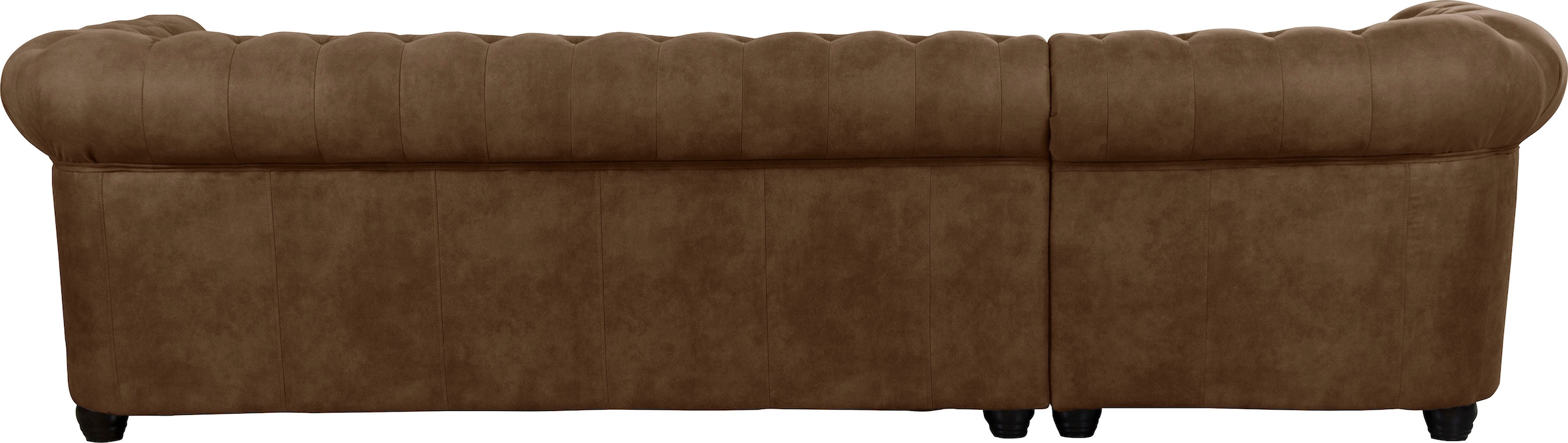 Home affaire Chesterfield-Sofa »Rysum L-Form«, Chesterfield-Optik mit Ottomanen-Abschluß