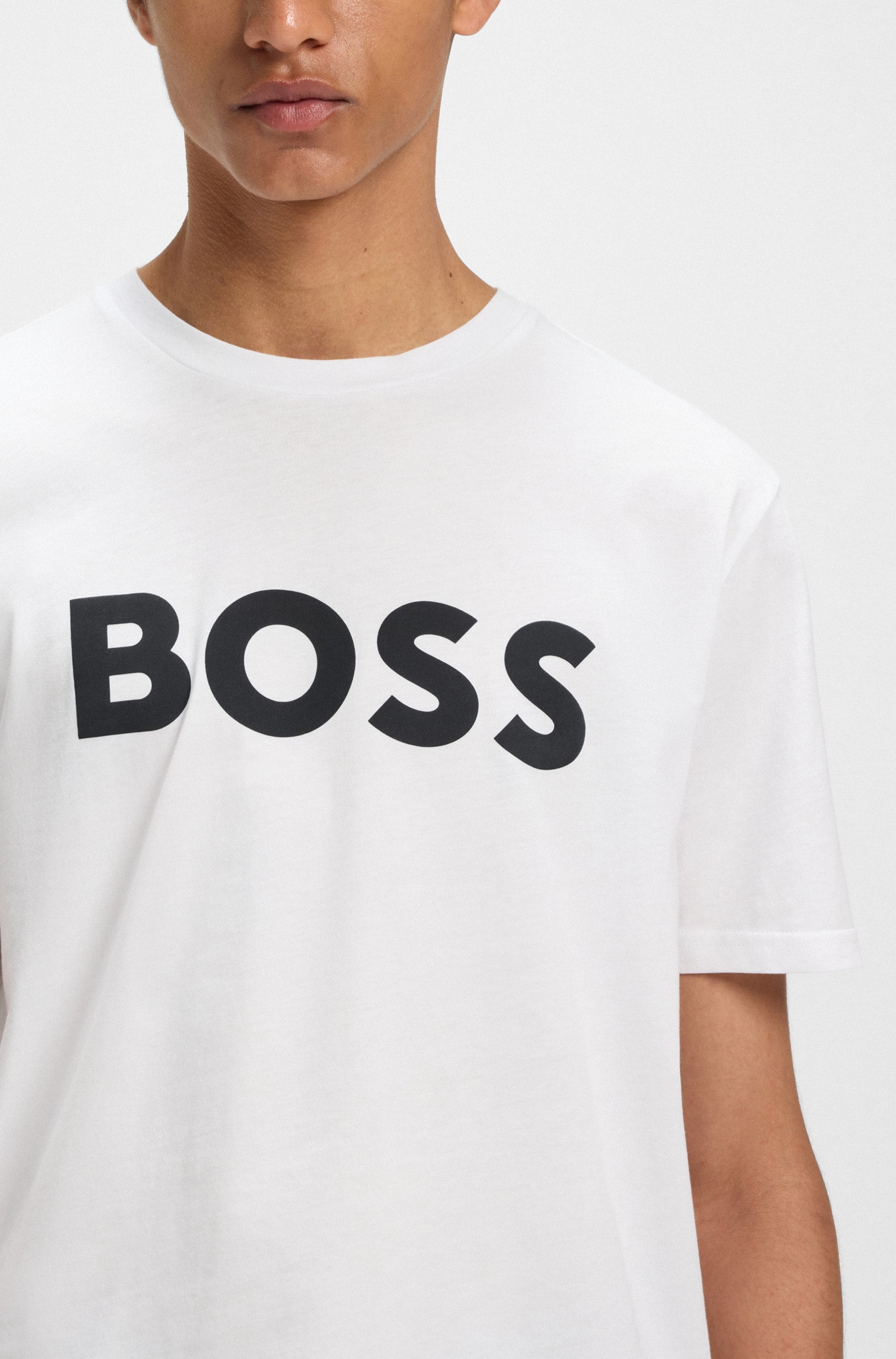 BOSS ORANGE T-Shirt »Thinking 1«, mit großem BOSS Druck auf der Brust