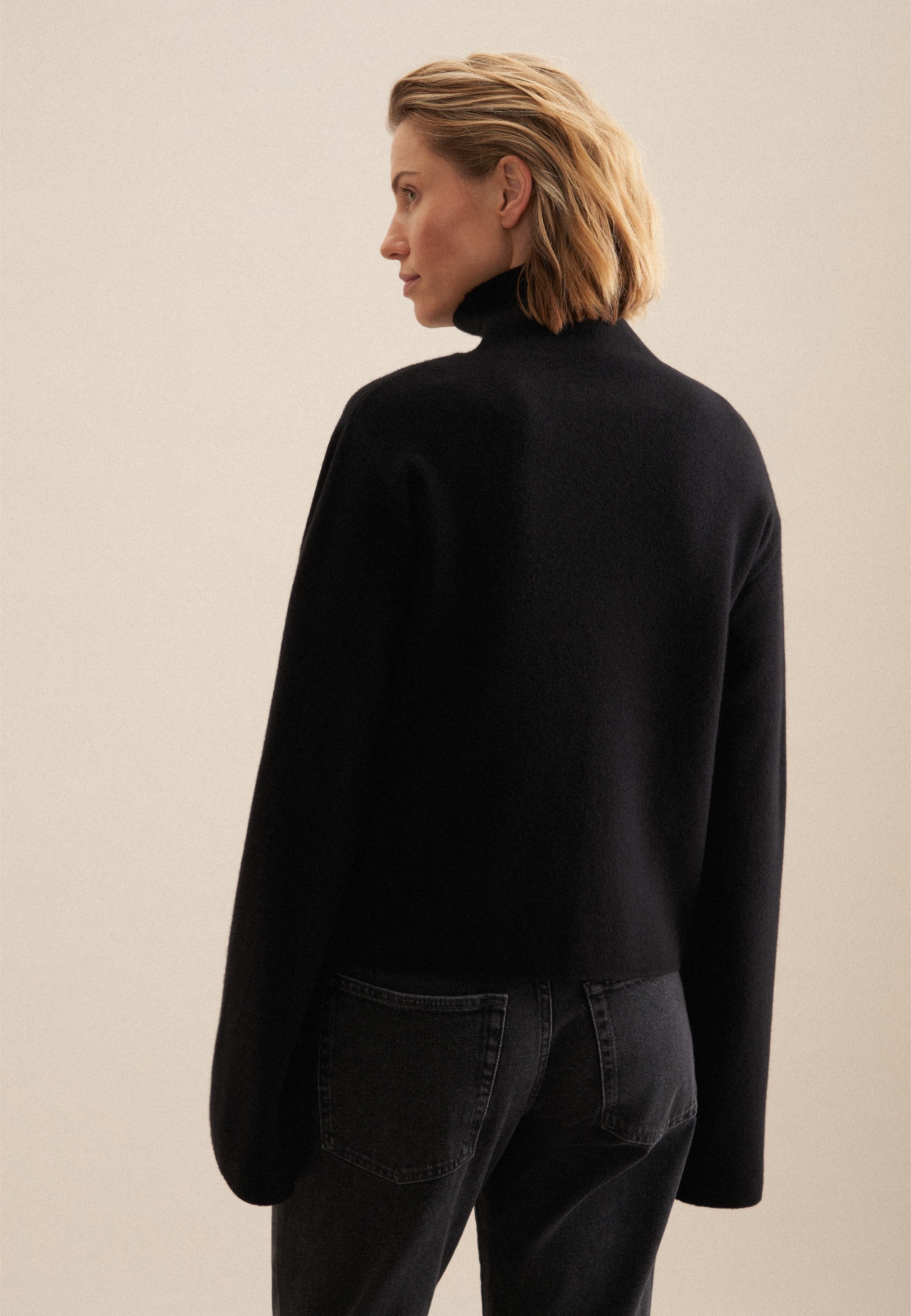 seidensticker Strickpullover »Schwarze Rose« 1/1 Turtleneck