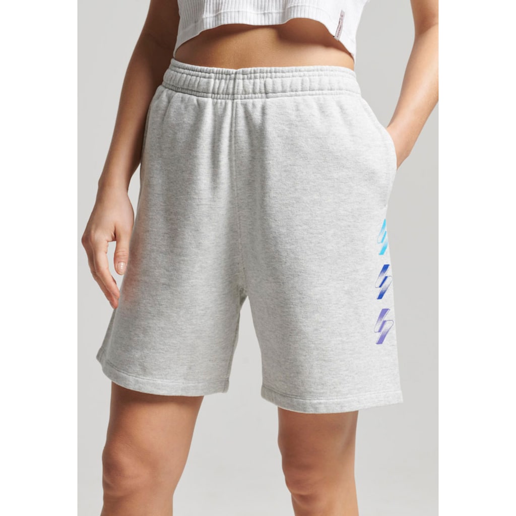 Superdry Sweatpants Halbton Boy Shorts mit S-Logo