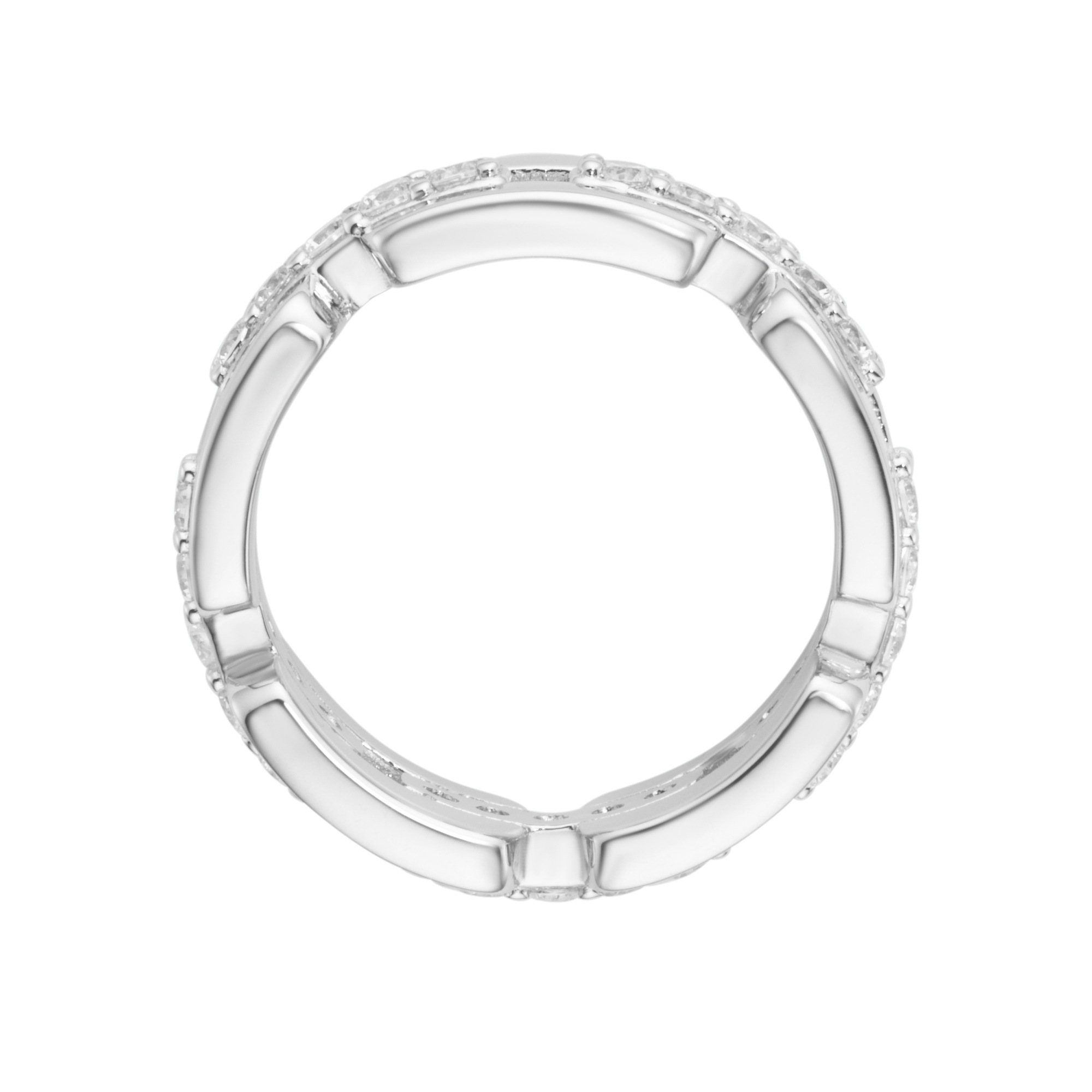 GIORGIO MARTELLO MILANO Silberring »Ring mit weißen Zirkonia, Silber 925«