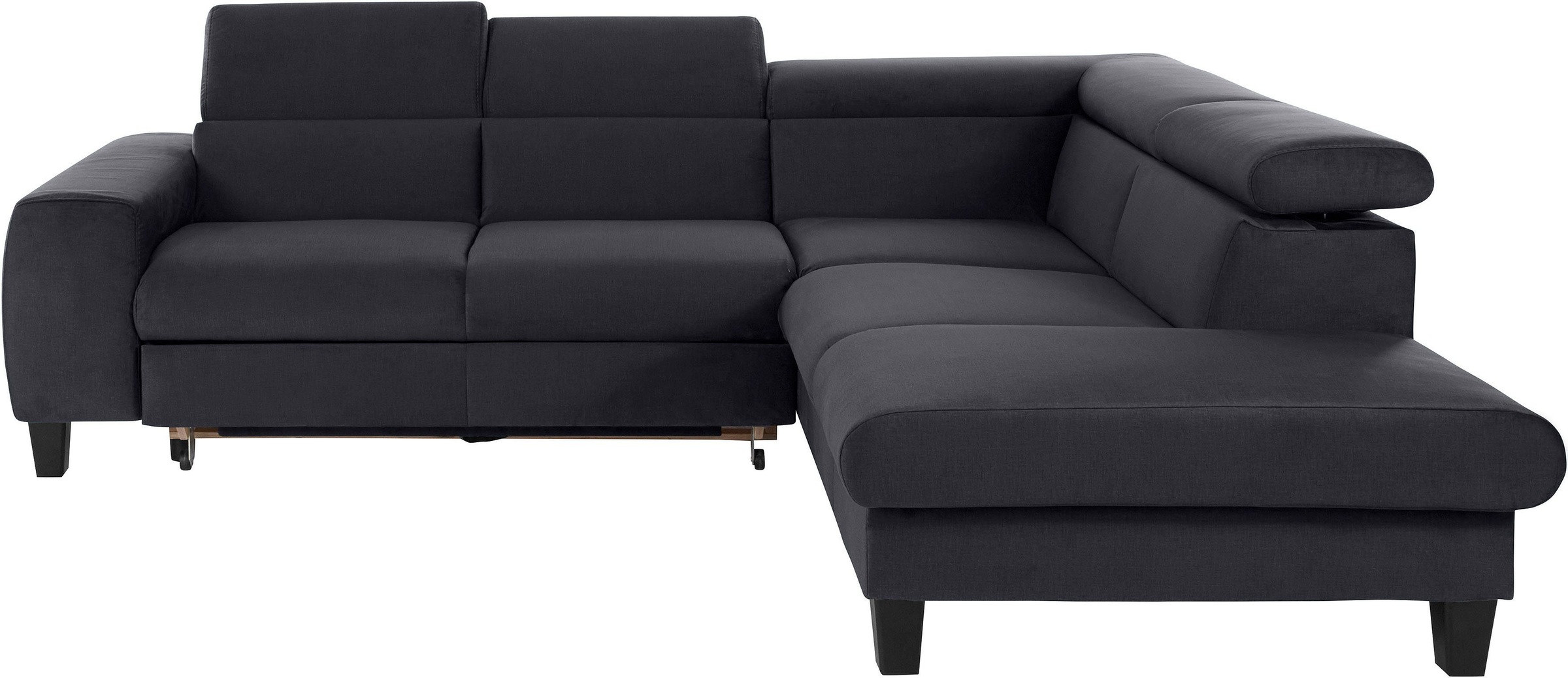 COTTA Polstergarnitur »Morven L-Form«, (Set), Set bestehend aus: Ecksofa mit Kopfteilverstellung & Hocker