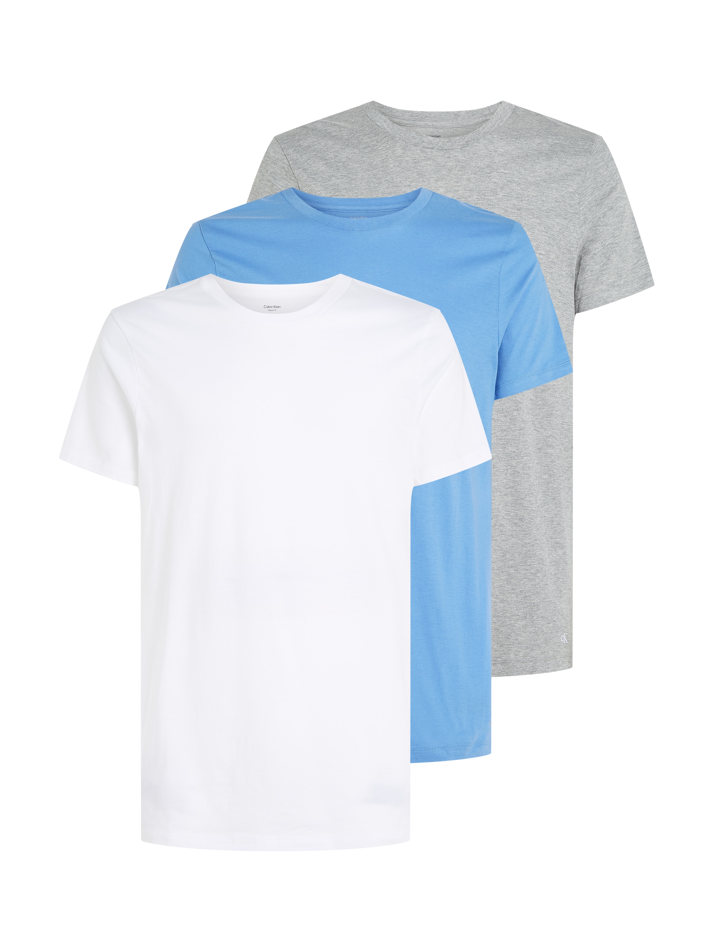 Calvin Klein Underwear T-Shirt »S/S CREW NECK 3PK«, (Packung, 3 tlg., 3er-Pack), mit Logostickerei