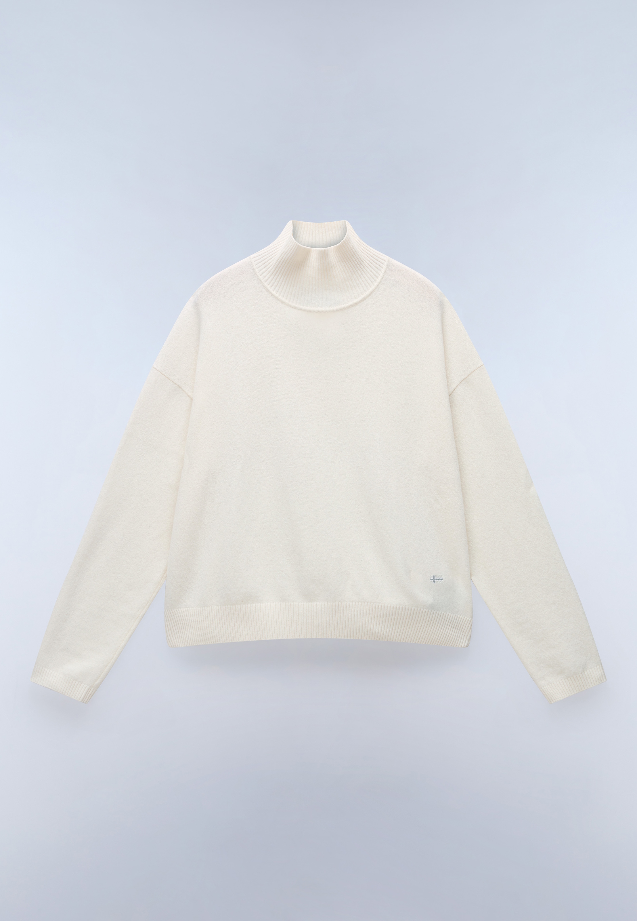 Napapijri Strickpullover »D-MIS T W BEIGE DIMITY« sportlicher Stil, klassischer Strickcharakter, aus Wolle und Polyamid