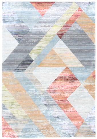 carpetfine Teppich »Fusion«, rechteckig, 5 mm Höhe, pastellfarbener Flachflorteppich,... kaufen