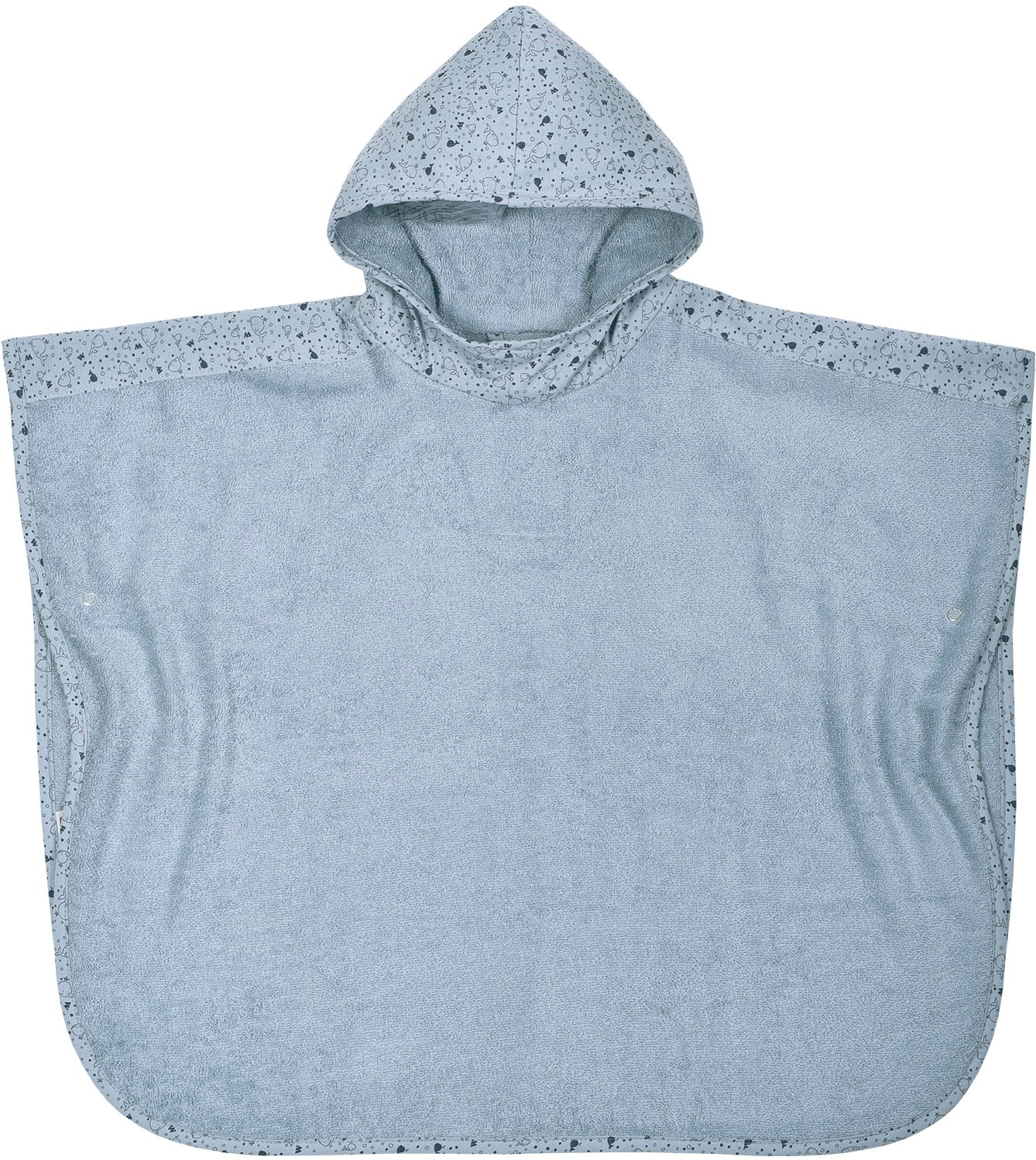 Wörner Badeponcho »Wal stahlblau«