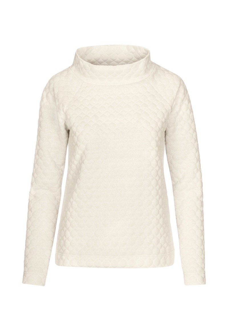Trigema Sweater »TRIGEMA Jaquard-Pullover bei Waben-Optik« in