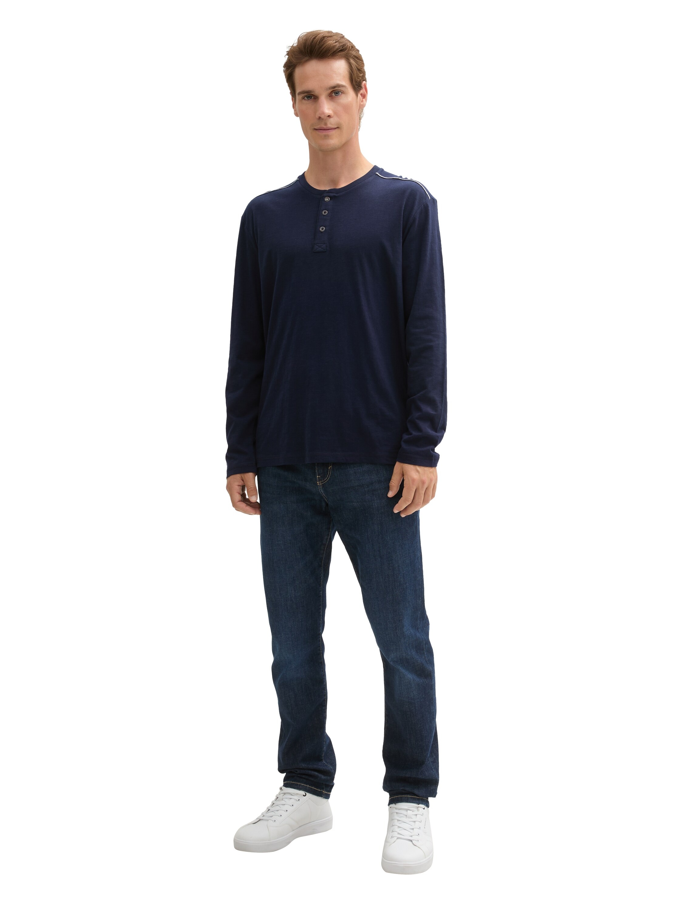 TOM TAILOR Henleyshirt, mit Henley Ausschnitt