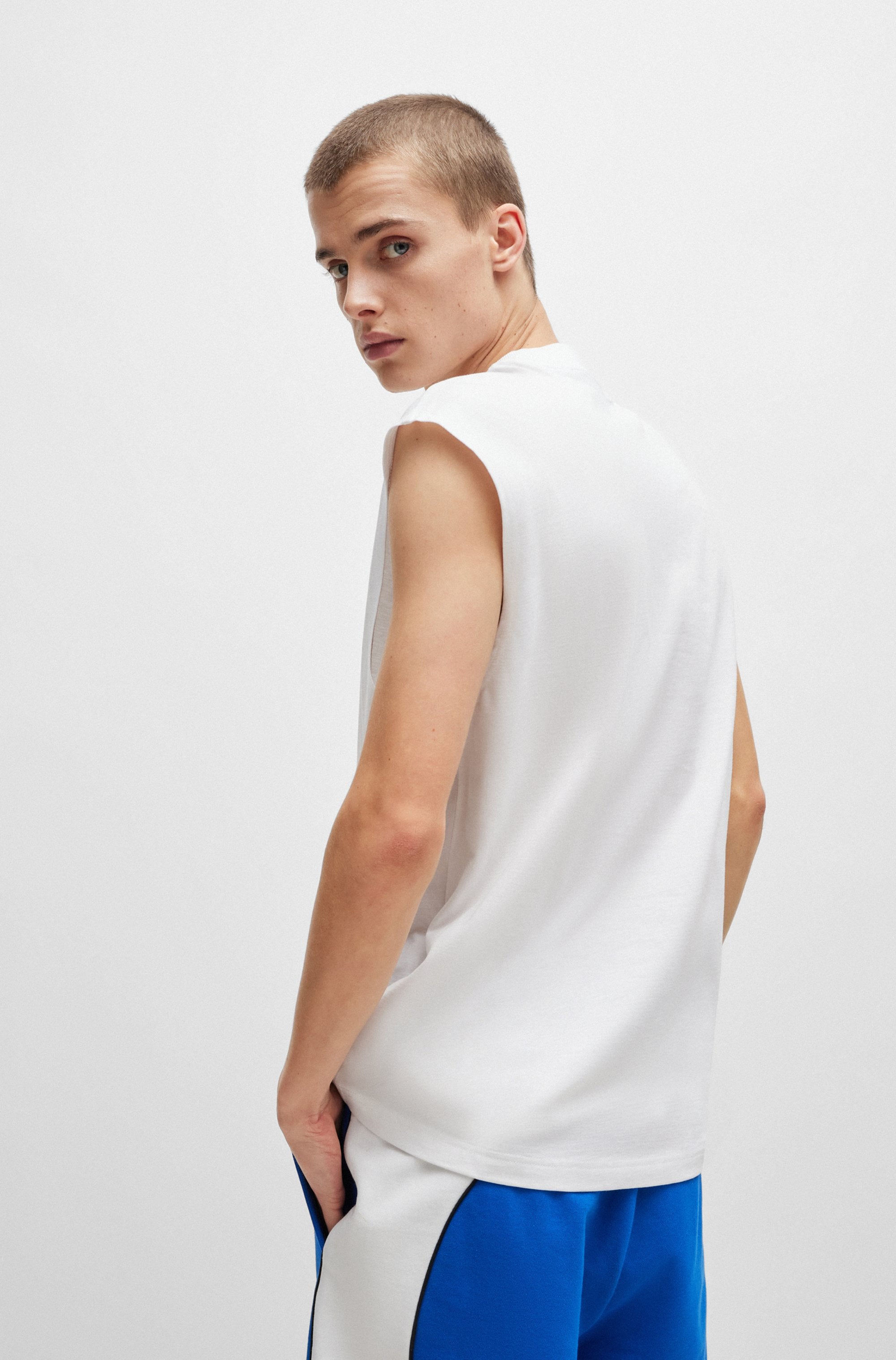 HUGO Blue T-Shirt »Navertz«, mit Hugo-Label