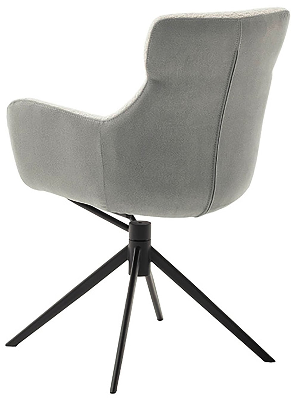 MCA furniture Esszimmerstuhl »PELION«, Feingewebe, (2er-Set), drehbar 360°, Dreh- & Schwingfunktion, Sitzhöhe ca. 50 cm