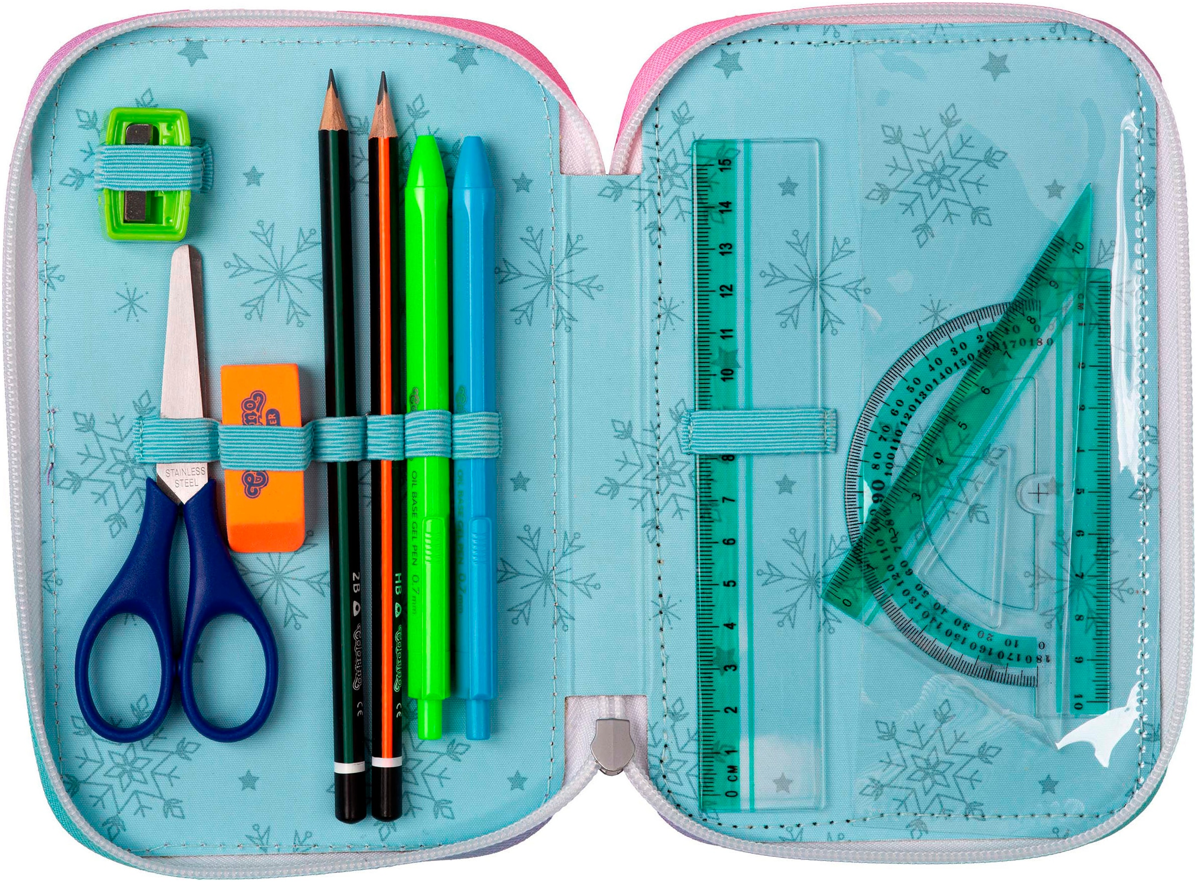 CoolPack Federmäppchen »Etui, Disney, Frozen«, befüllt