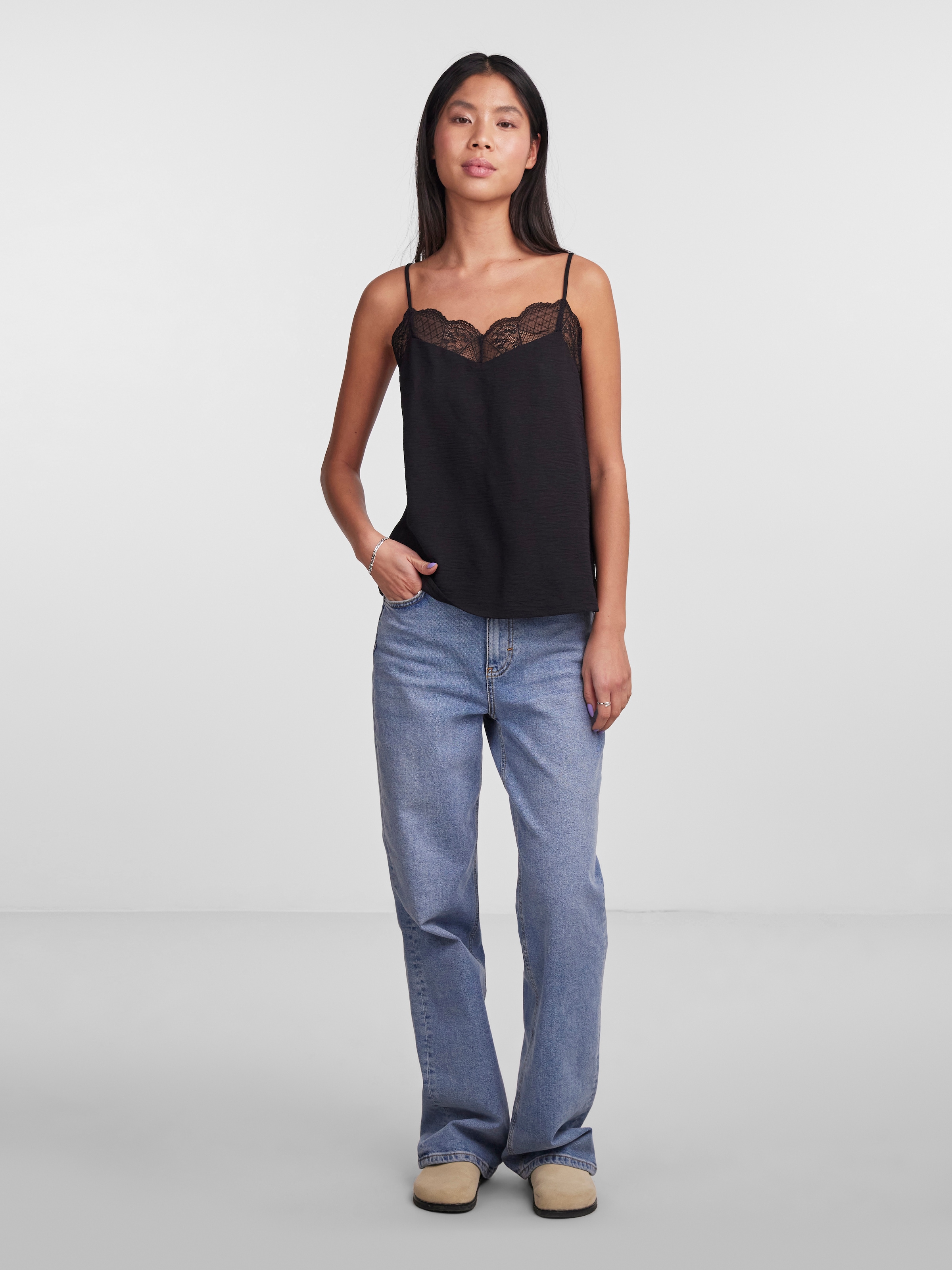 pieces Trägertop »PCTIFFANY STRAP LACE TOP WVN NOOS BC«