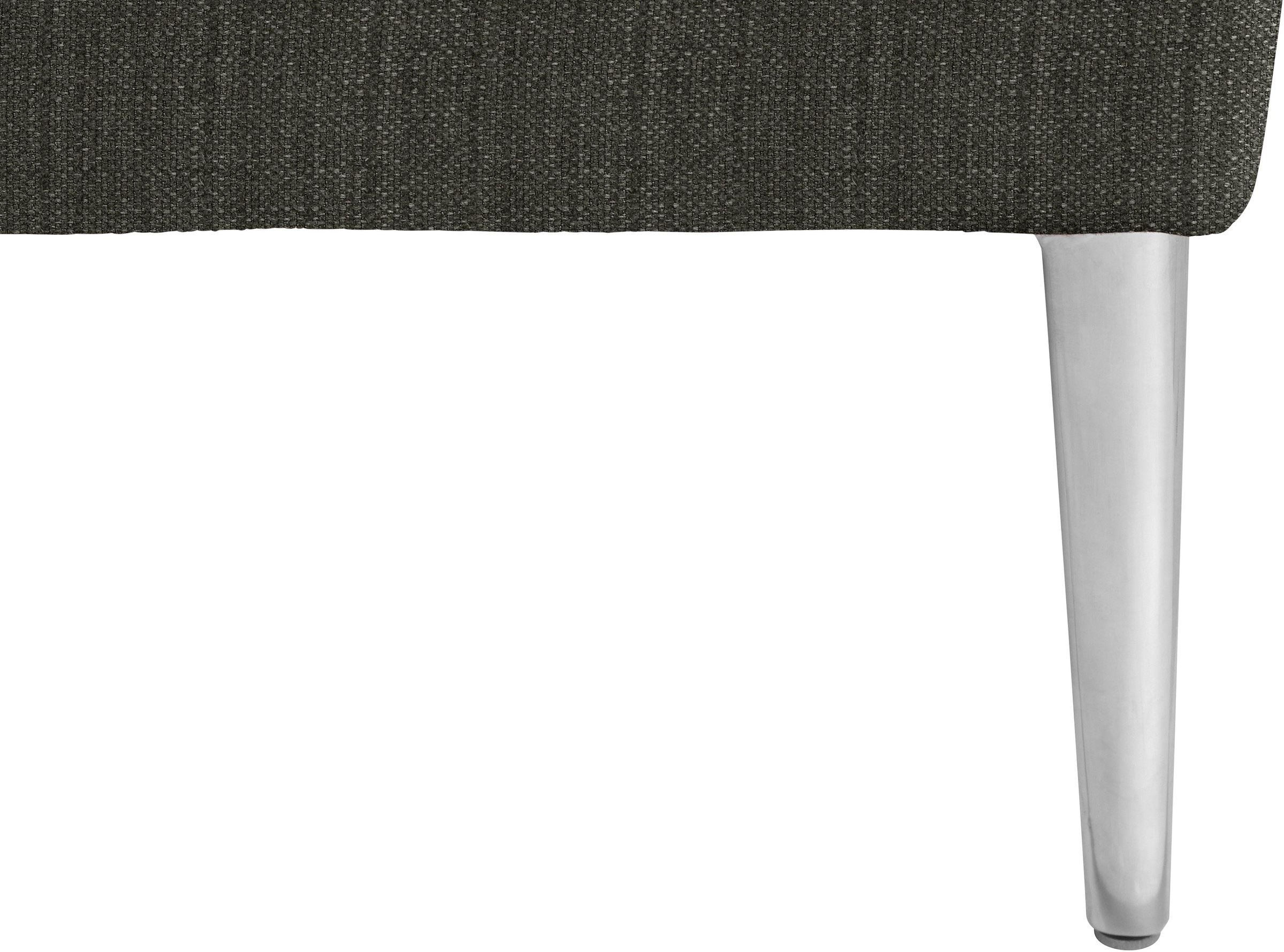 W.SCHILLIG Ecksofa »enjoy&MORE, Designsofa, elegant und bequem, L-Form«, mit Sitztiefenverstellung, Füße Chrom glänzend, Breite 310 cm