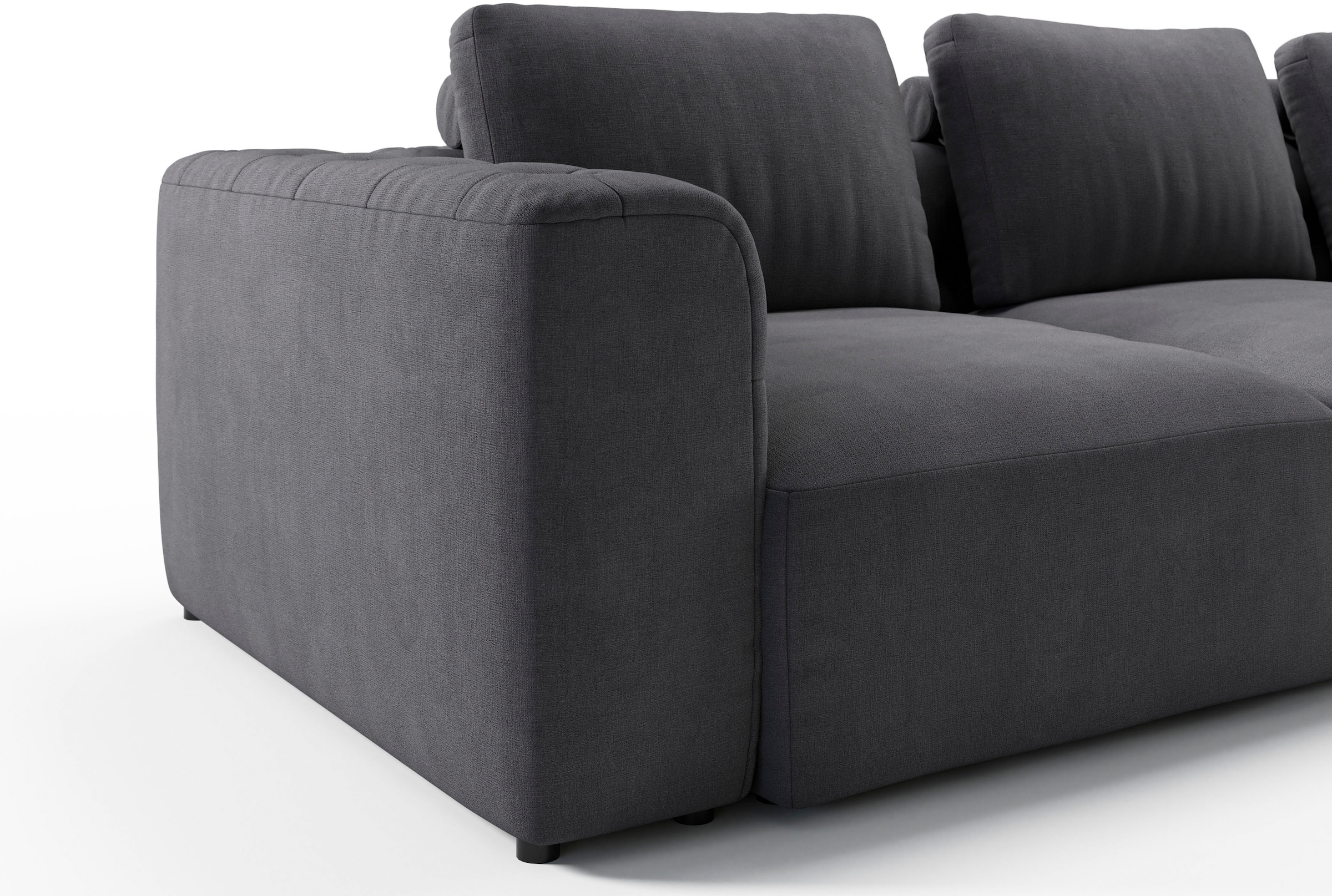RAUM.ID 2,5-Sitzer »Cushid«, Modulsofa, bestehend aus 2 Teilen, Breite 268 cm