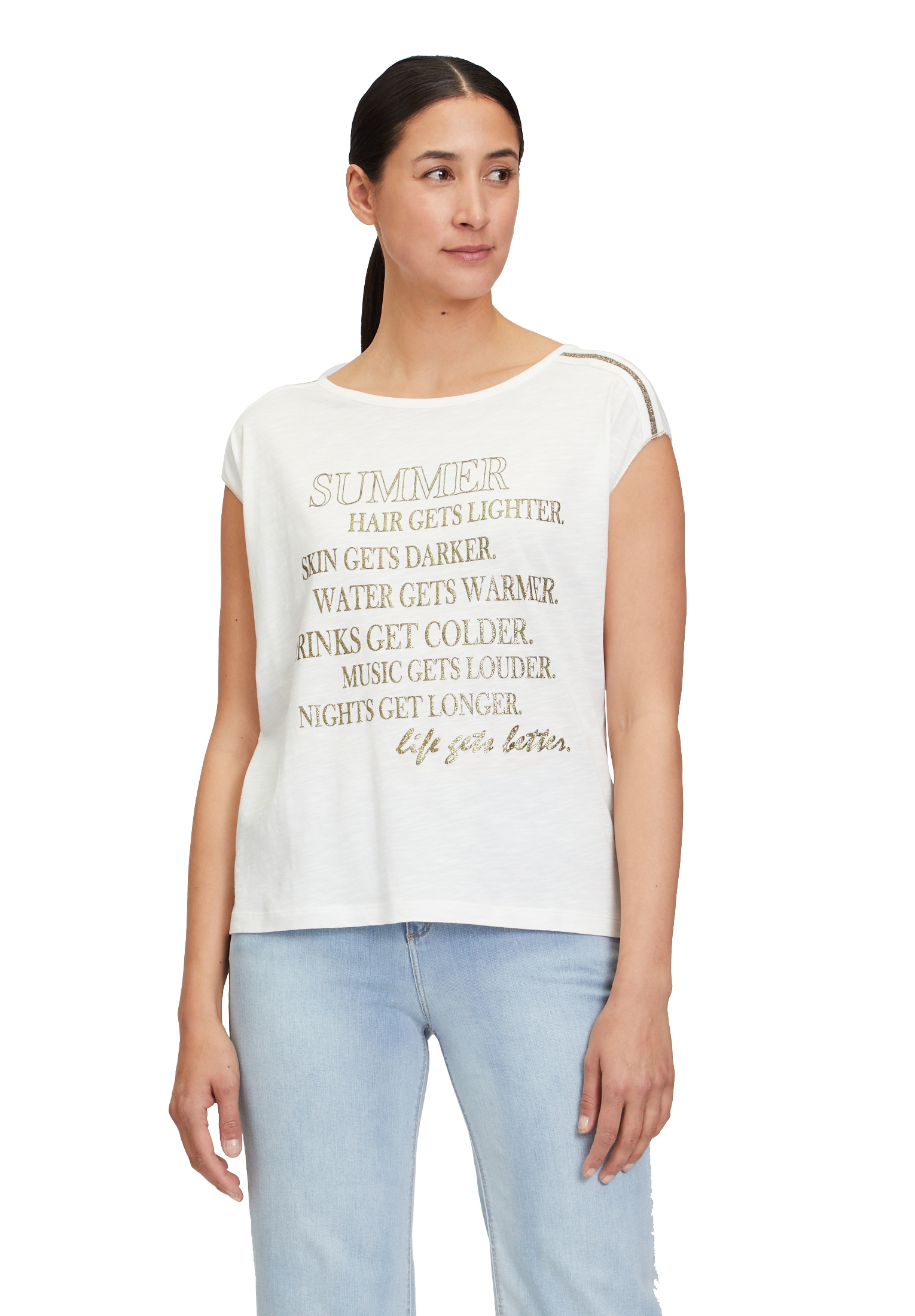 Cartoon Kurzarmshirt »Rundhals-Shirt mit Placement«