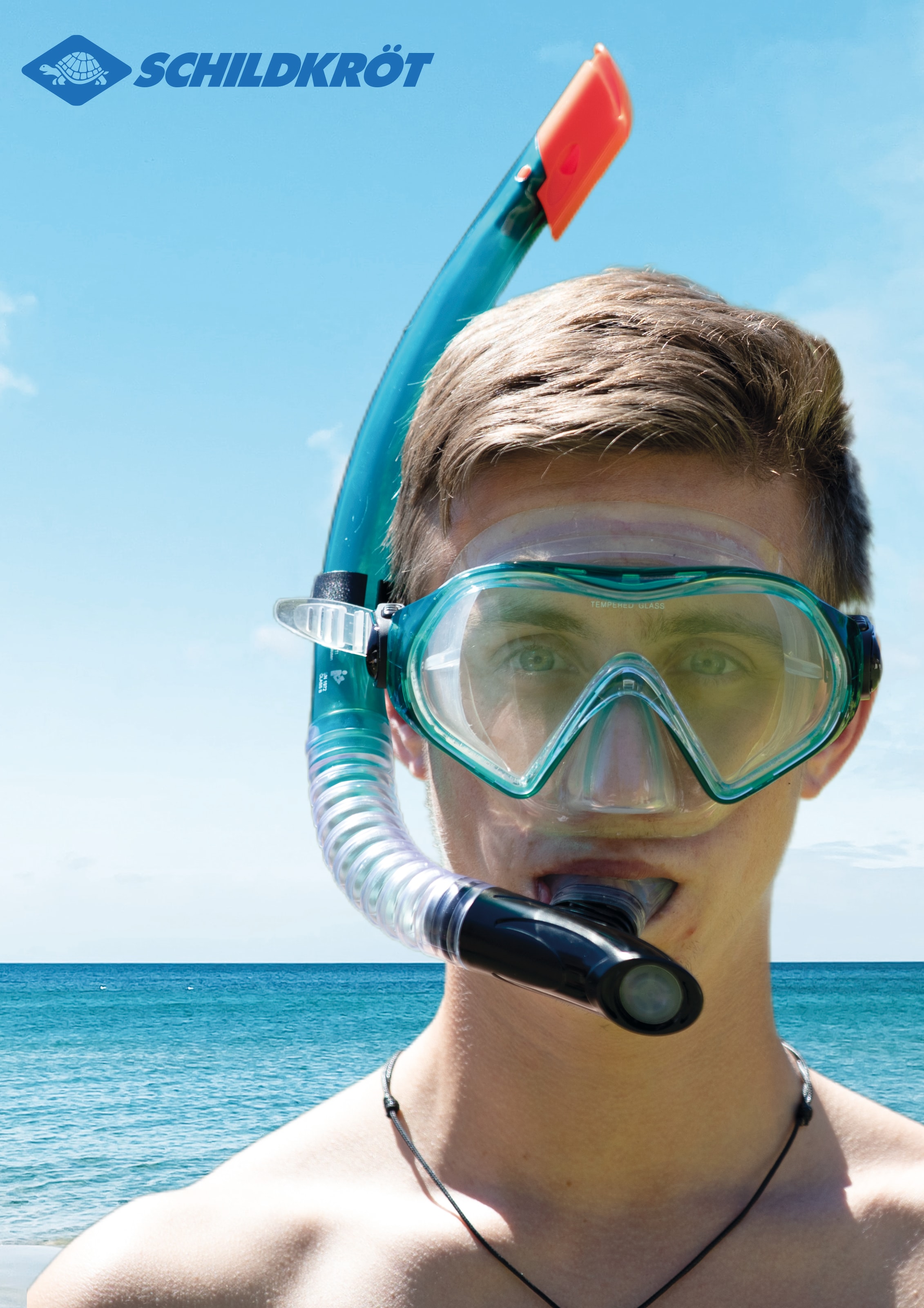 Schildkröt Tauchset »Schildkröt Schnorchel Set CAYMAN türkis - 3-teilig«