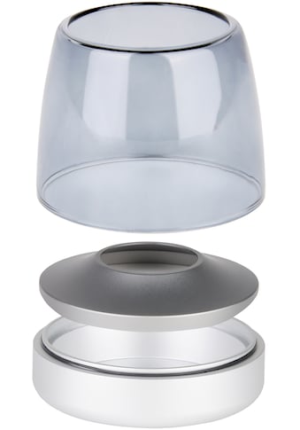 kooduu Windlicht »Glow 10«, hochwertiges Aluminium Designer Windlicht, mit Rauchglas... kaufen