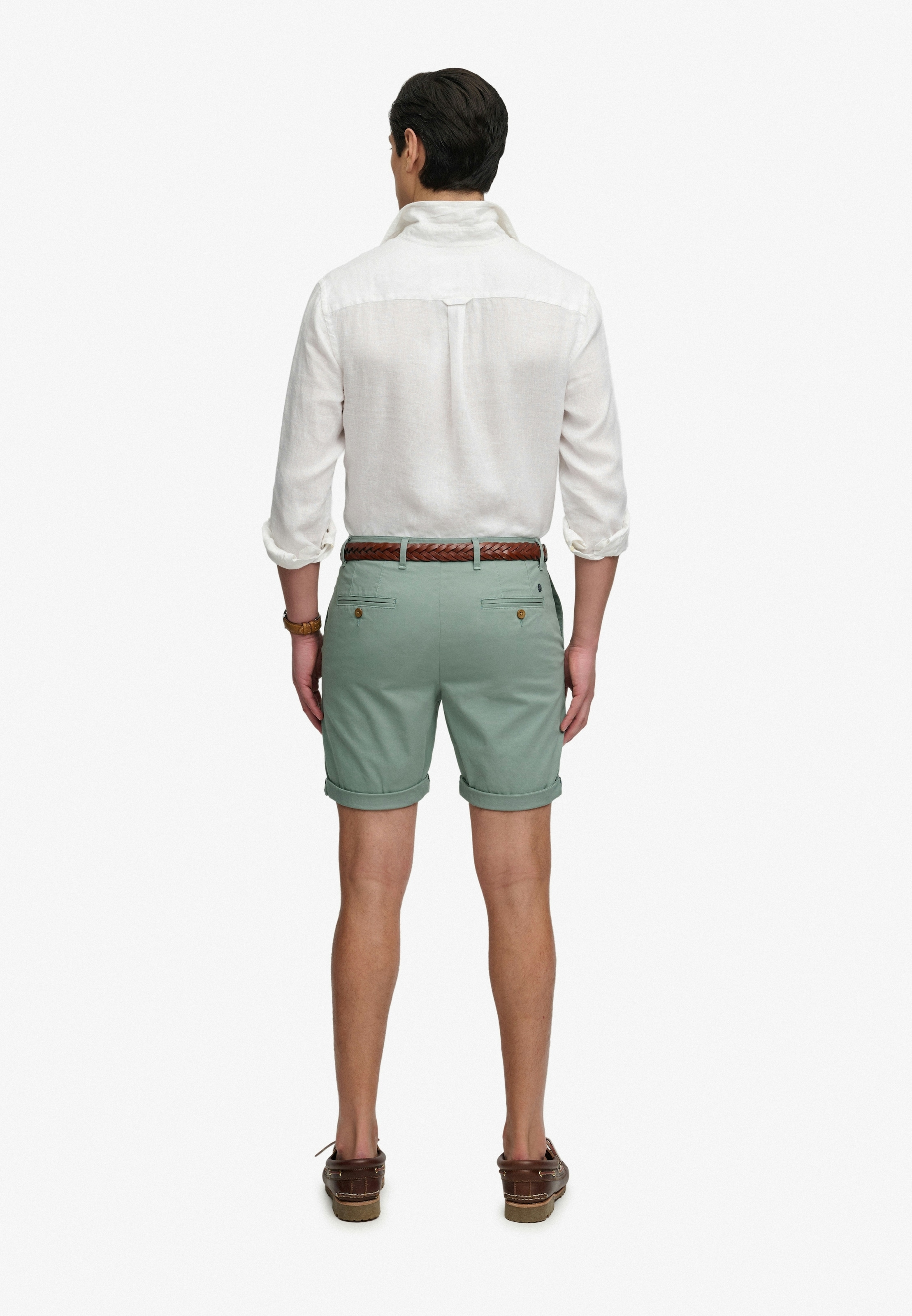 Superdry Chinoshorts »PREMIUM REGULAR CHINO SHORT«  aus Baumwollmischung mit Elasthan, Relaxed Fit, unifarben, knielang