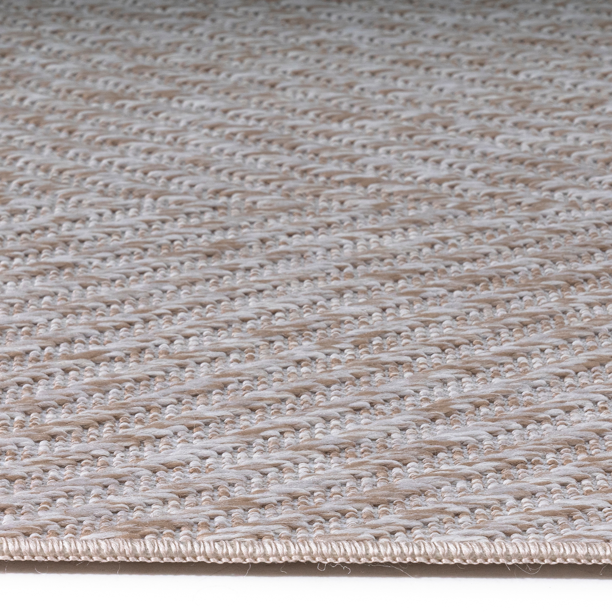 my home Teppich »Elsa, In- und Outdoor geeignet«, rechteckig, 3 mm Höhe, Sisal-Optik, Wetterfest & UV-beständig, Boho, Wohnzimmer, Camping