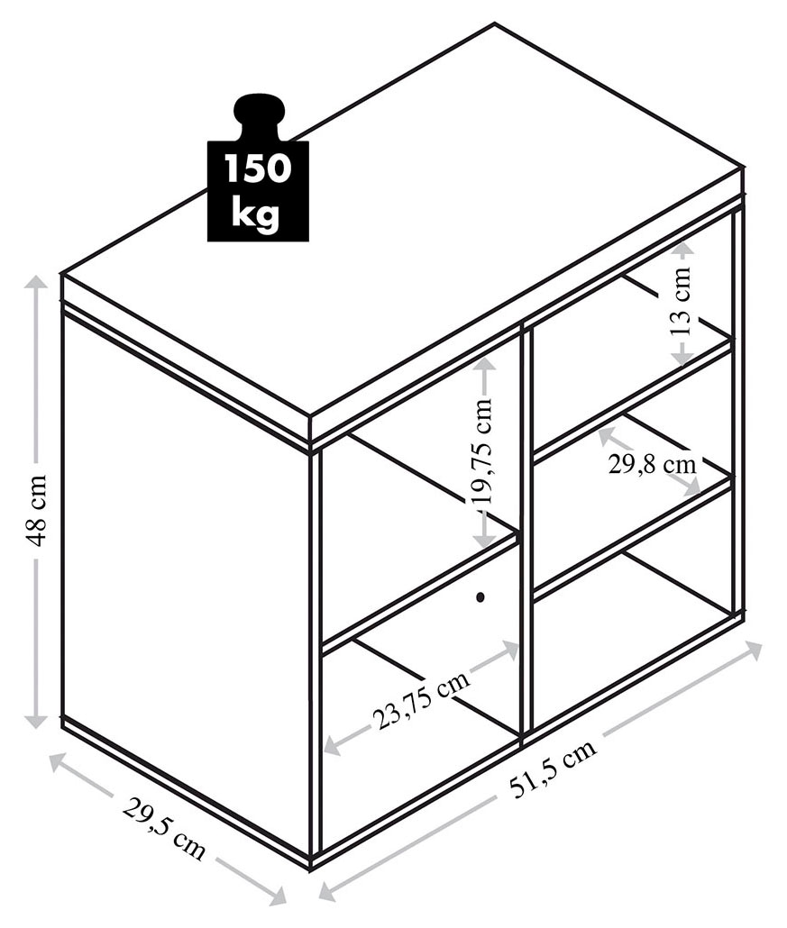 KESPER® Schuhschrank »KESPER Schuhschrank mit Sitzkissen, FSC«