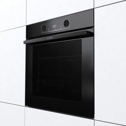 GORENJE Backofen-Set »BLACKSET2«, BLACKSET2, mit 1-fach-Teleskopauszug, Aqua Clean