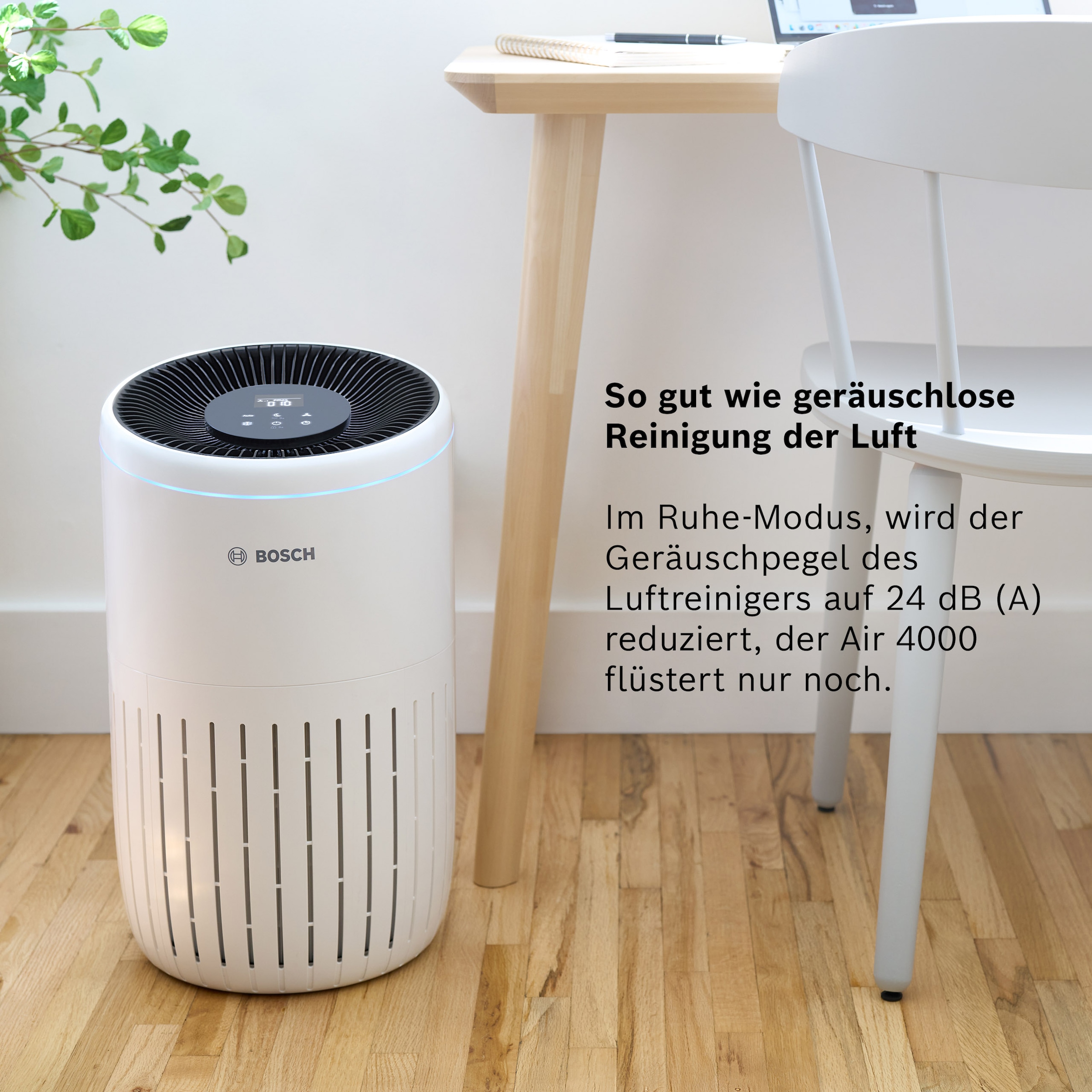 BOSCH Luftreiniger »Air 4000, filtert über 99% der Schadstoffe« für 62 qm Räume mit 3-in-1 Luftfilter, Automatik- und Ruhemodus