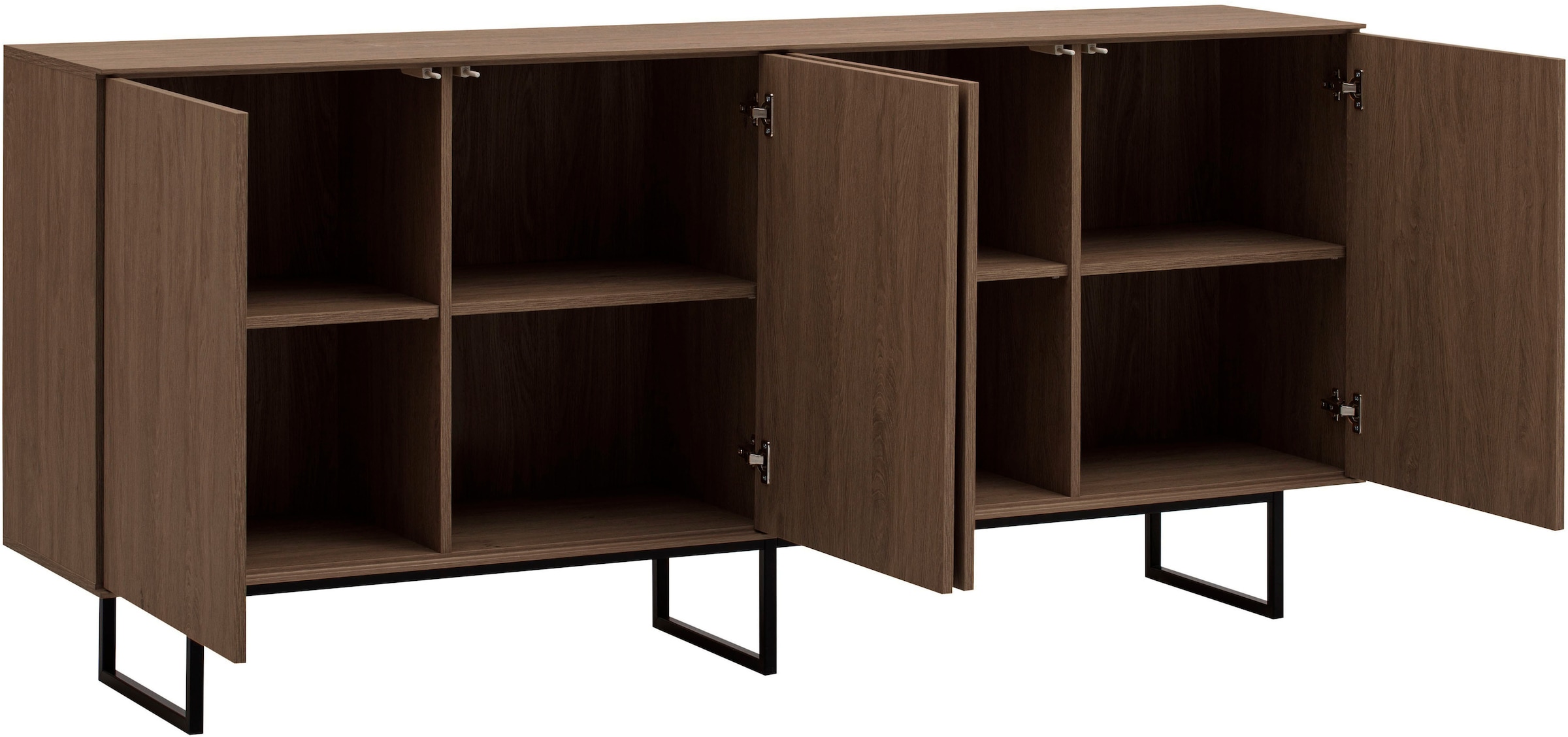 Home affaire Sideboard »Lund, moderner Schrank, Kommode mit Kufengestell« optisch dünner Oberboden, hochwertige Optik, ausreichend Stauraum