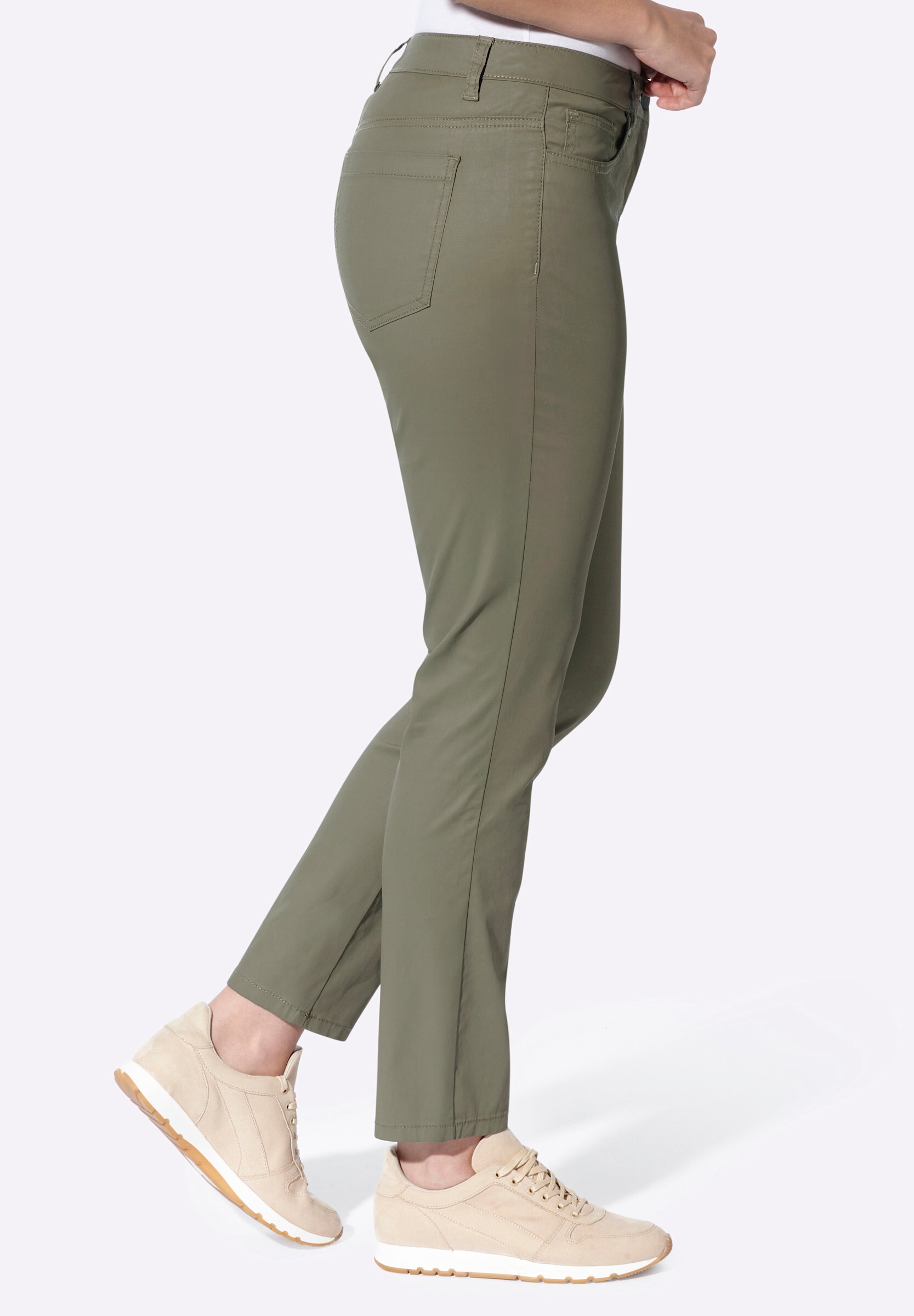 heine 5-Pocket-Hose »Hose 5-Pocket-Hose mit Glanz-Beschichtung«