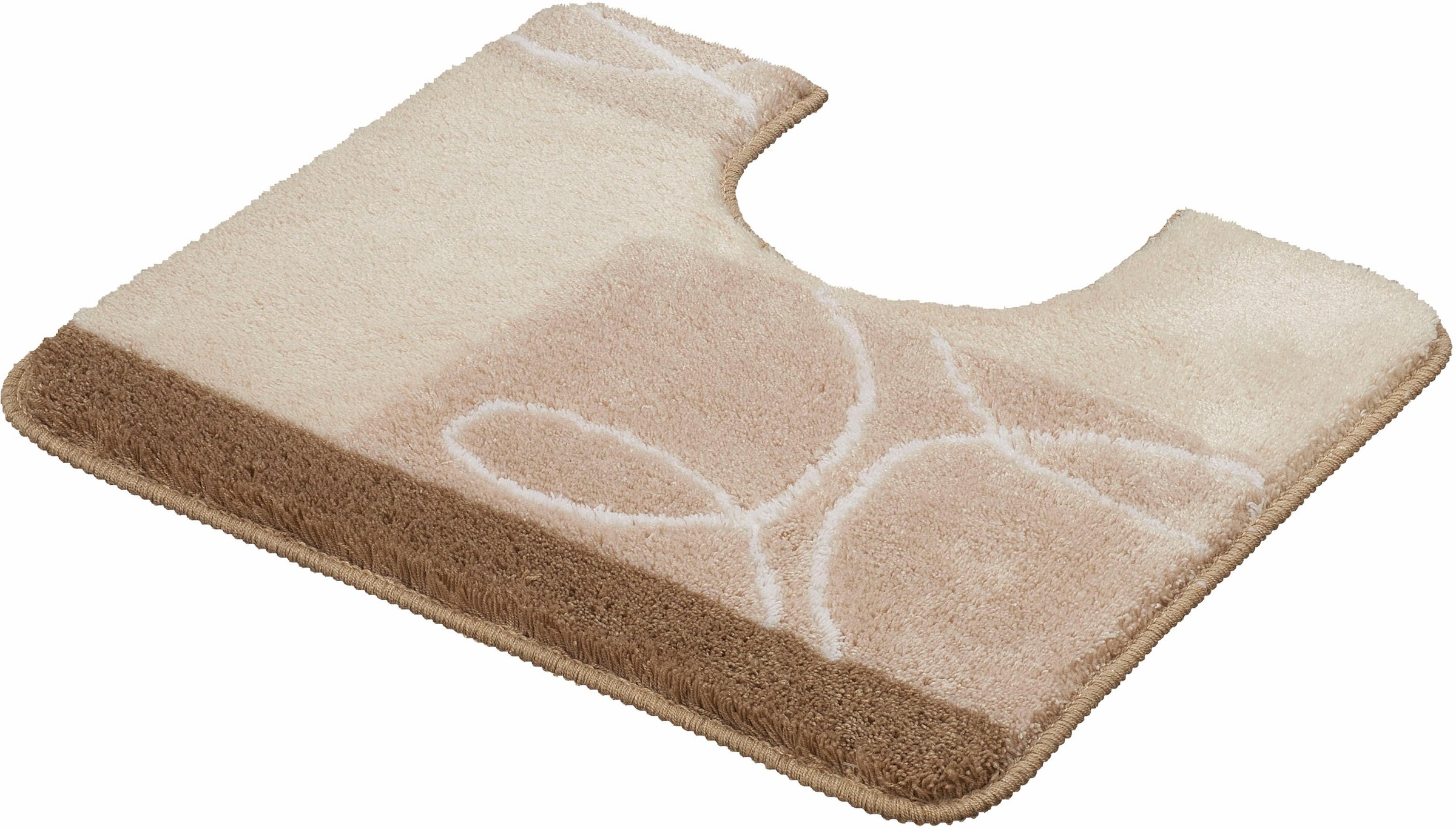 MEUSCH Badematte »Curly«, rutschhemmend beschichtet, fußbodenheizungsgeeignet, Badteppich, modernes Design, waschbar
