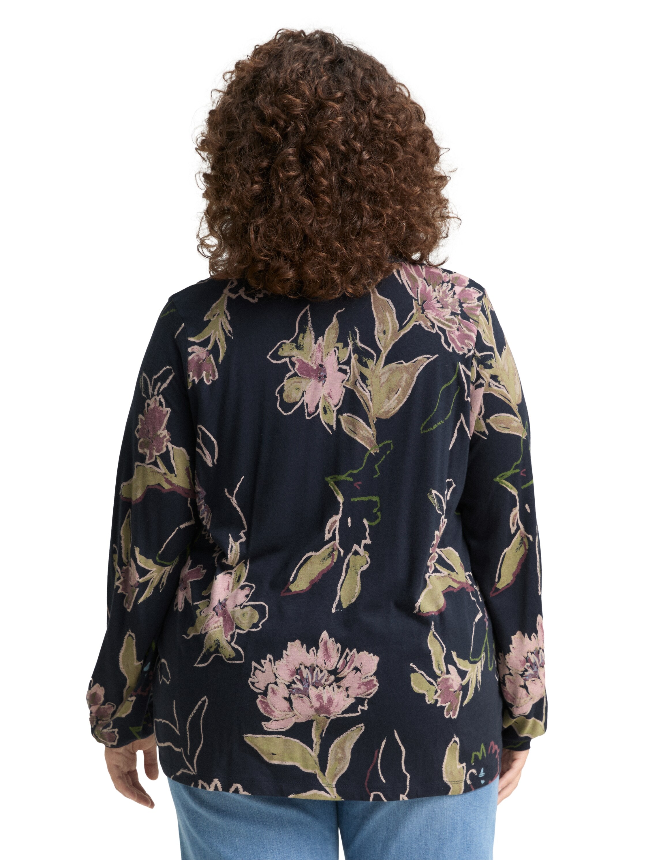 TOM TAILOR PLUS Blusenshirt, mit All-Over Print