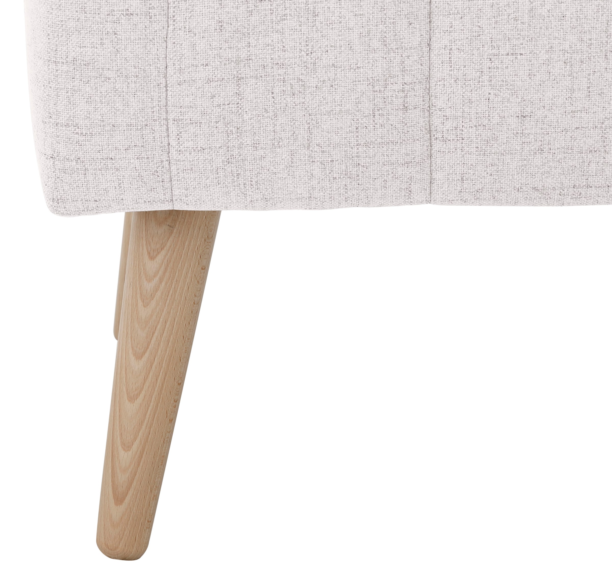 INOSIGN Truhenbank »AMIRA Sitzbank mit Stauraum, Maße B/T/H: 81/36/43 cm«, mit Staufach, in 3 Bezugsqualitäten mit feiner Steppung