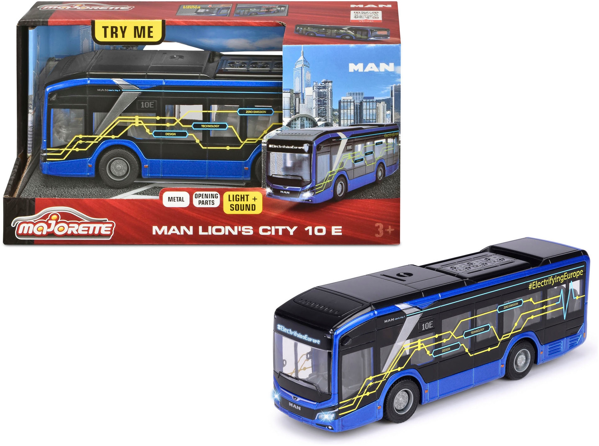 Spielzeug-Bus »MAN Lion's City 10 E Bus«, mit Licht und Sound